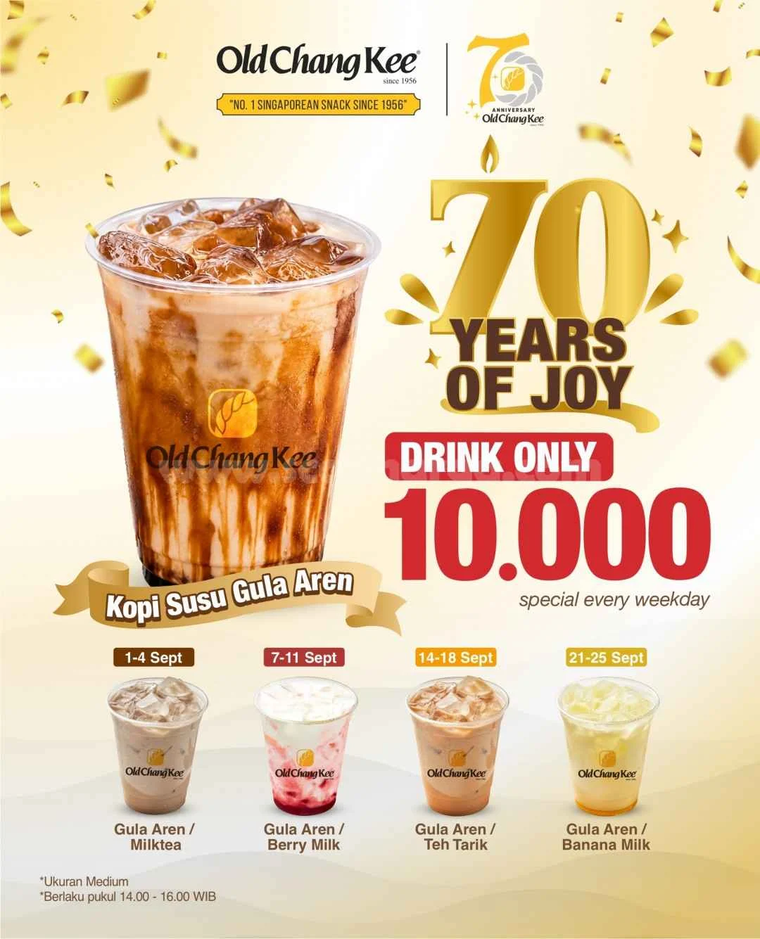 Promo Old Chang Kee: Minuman Favorit Hanya Rp 10.000