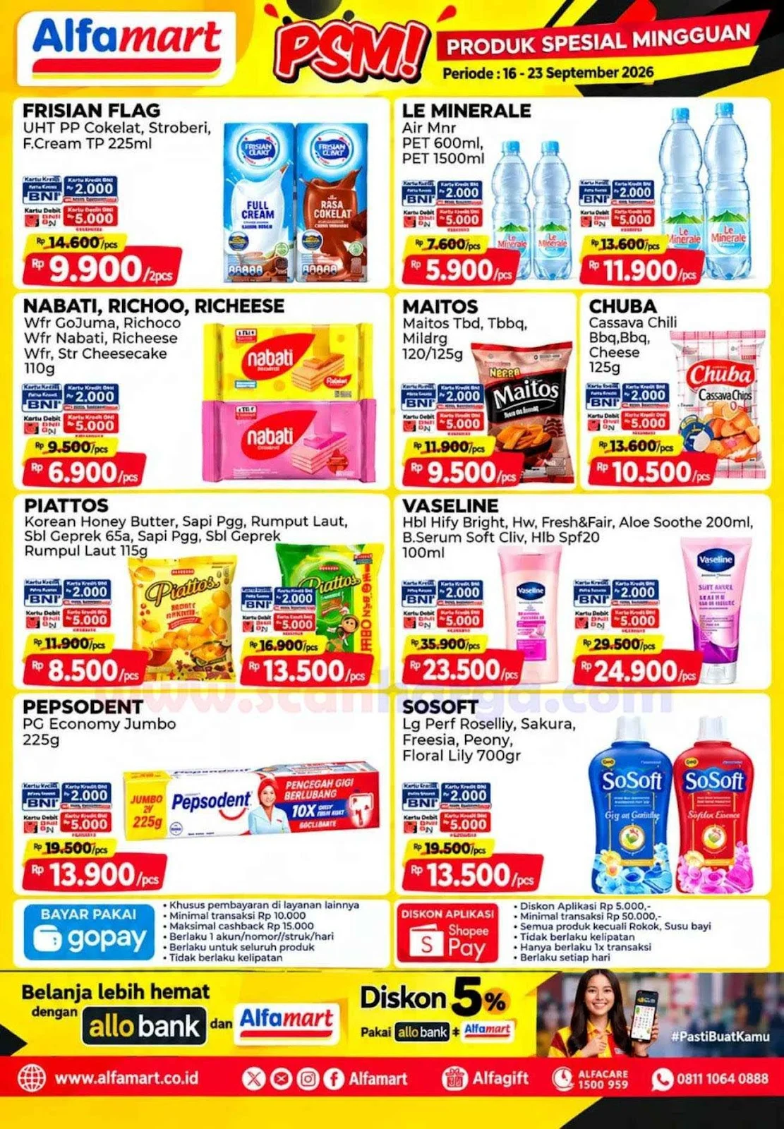 Promo PSM Alfamart: Belanja Hemat 16-23 September 2026