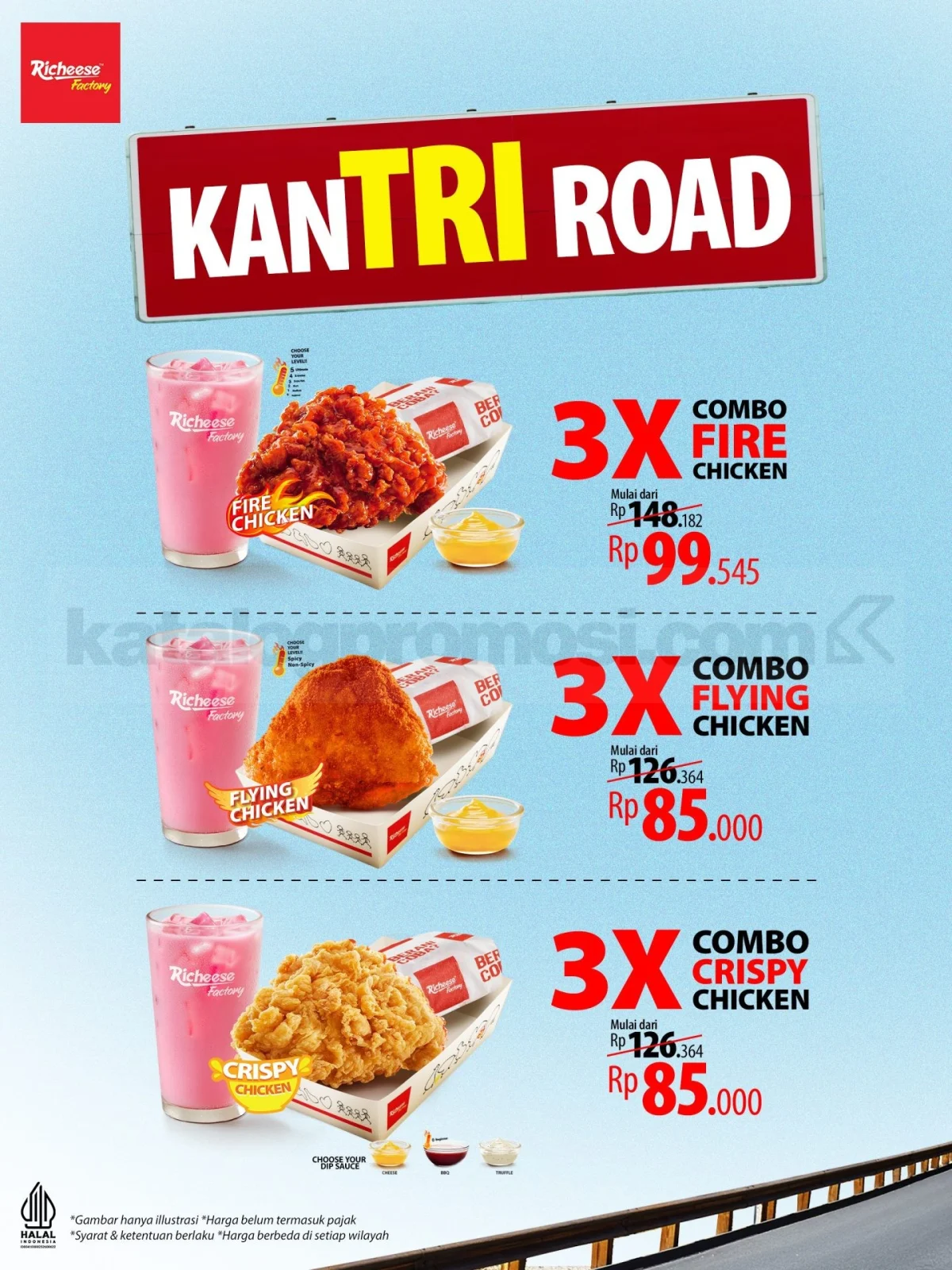 Promo Richeese KanTRI Road: Makan Hemat Bertiga Mulai Rp28 Ribu