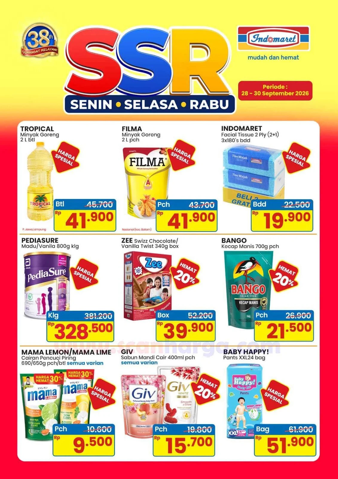 Promo SSR Indomaret: Diskon Heboh Awal Pekan 28-30 September 2026