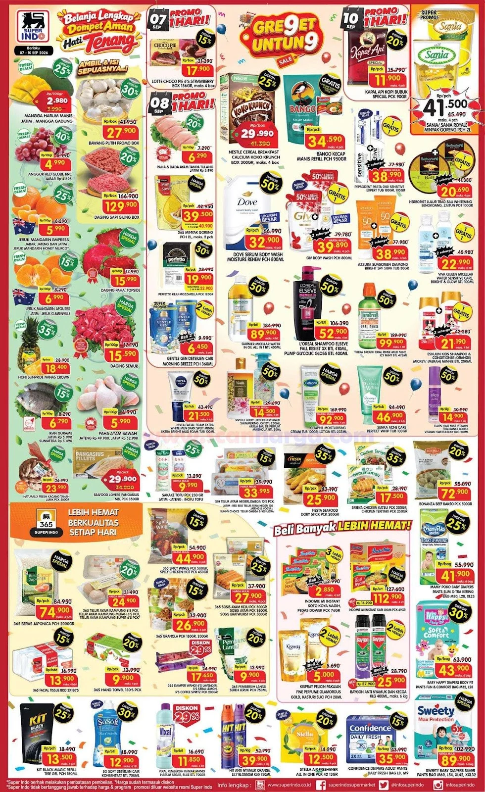 Promo Superindo Weekday 7-10 September 2026: Diskon Heboh!