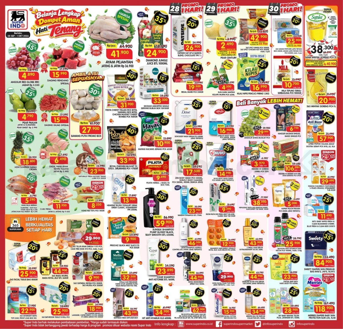 Promo Superindo Weekday: Belanja Hemat 28 Sept - 1 Okt 2026