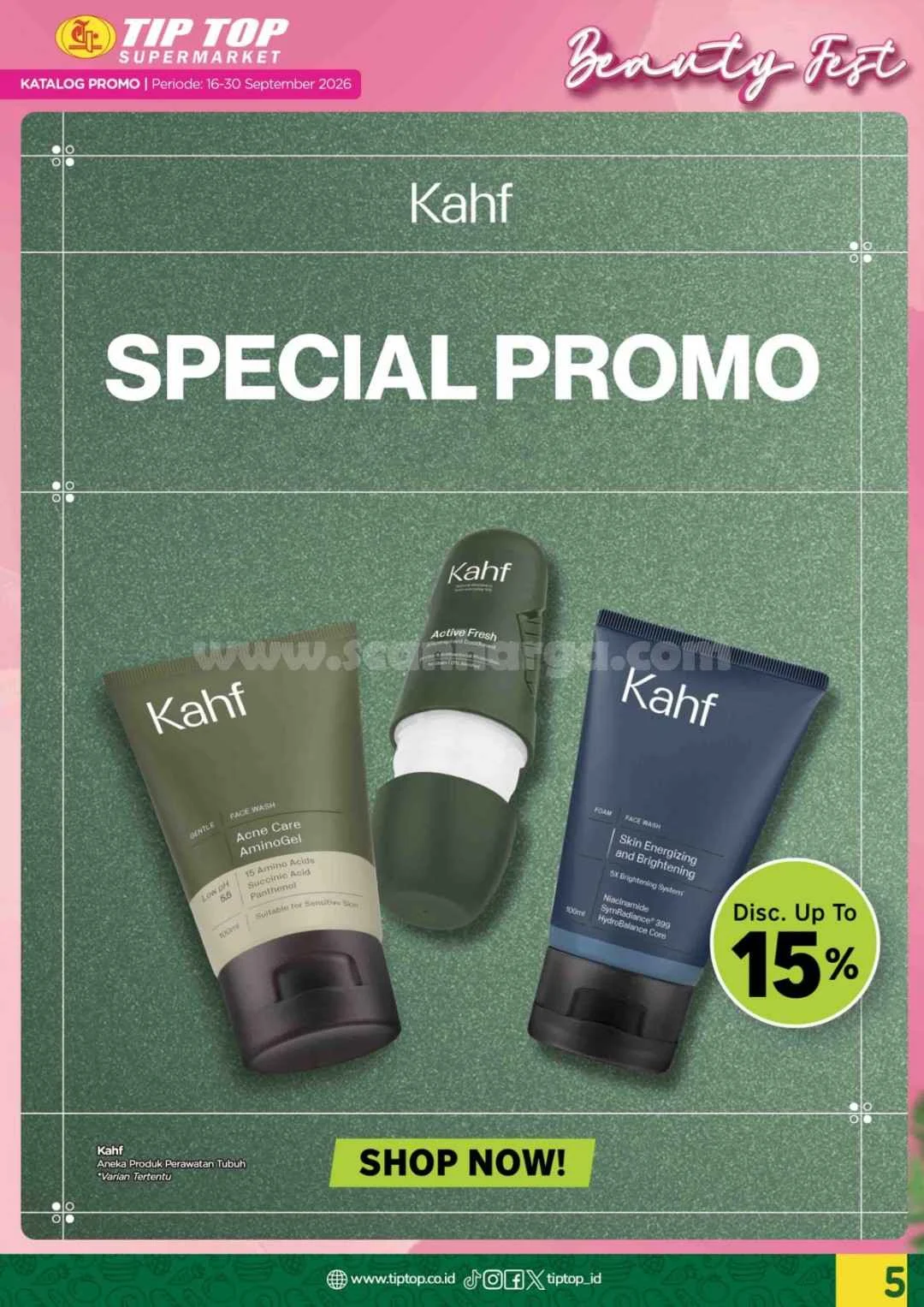 Promo TIPTOP Swalayan 16-30 September 2026: Hemat Belanja Awal Bulan!