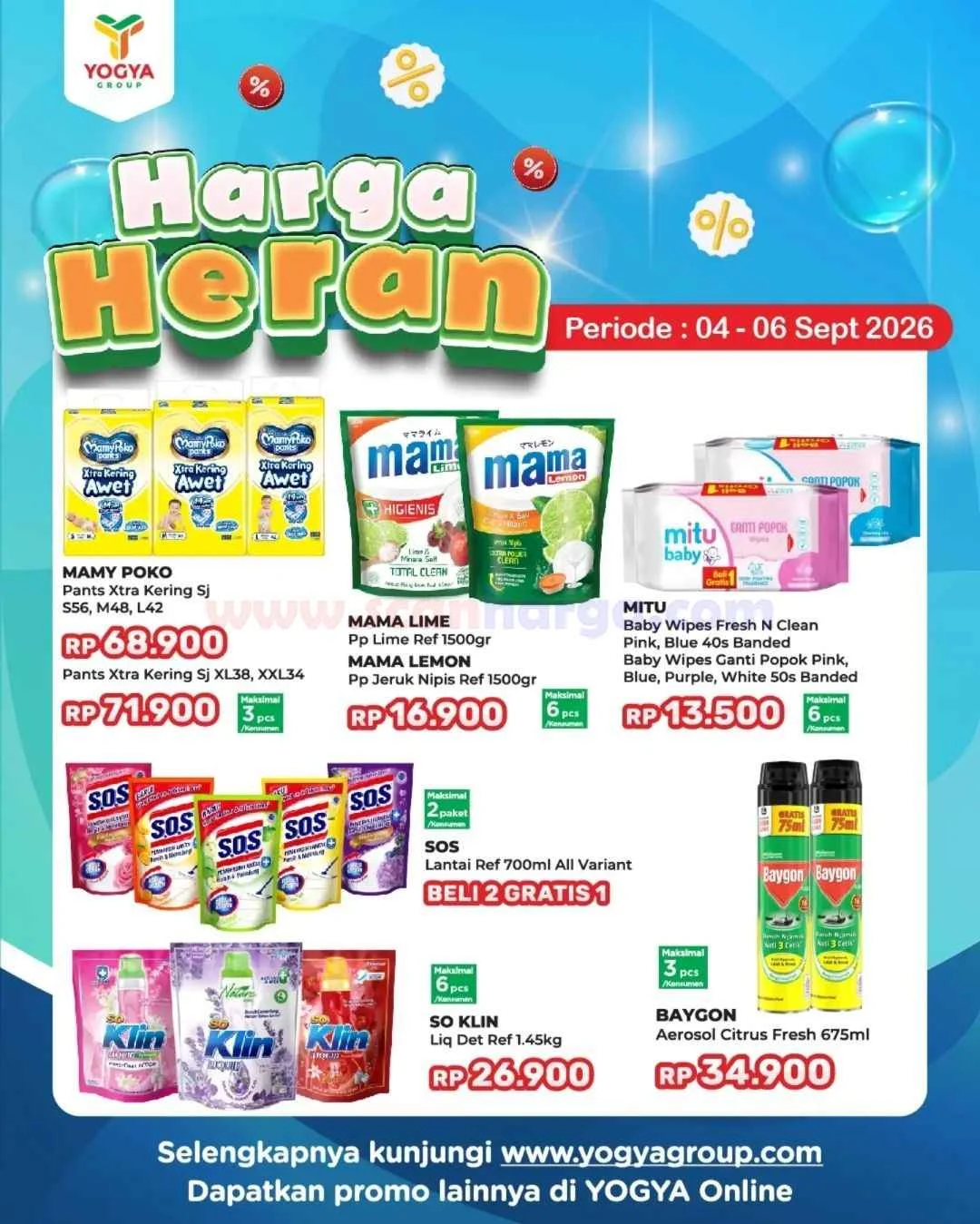 Promo Toserba Yogya: Diskon Akhir Pekan 4-6 Sept 2026
