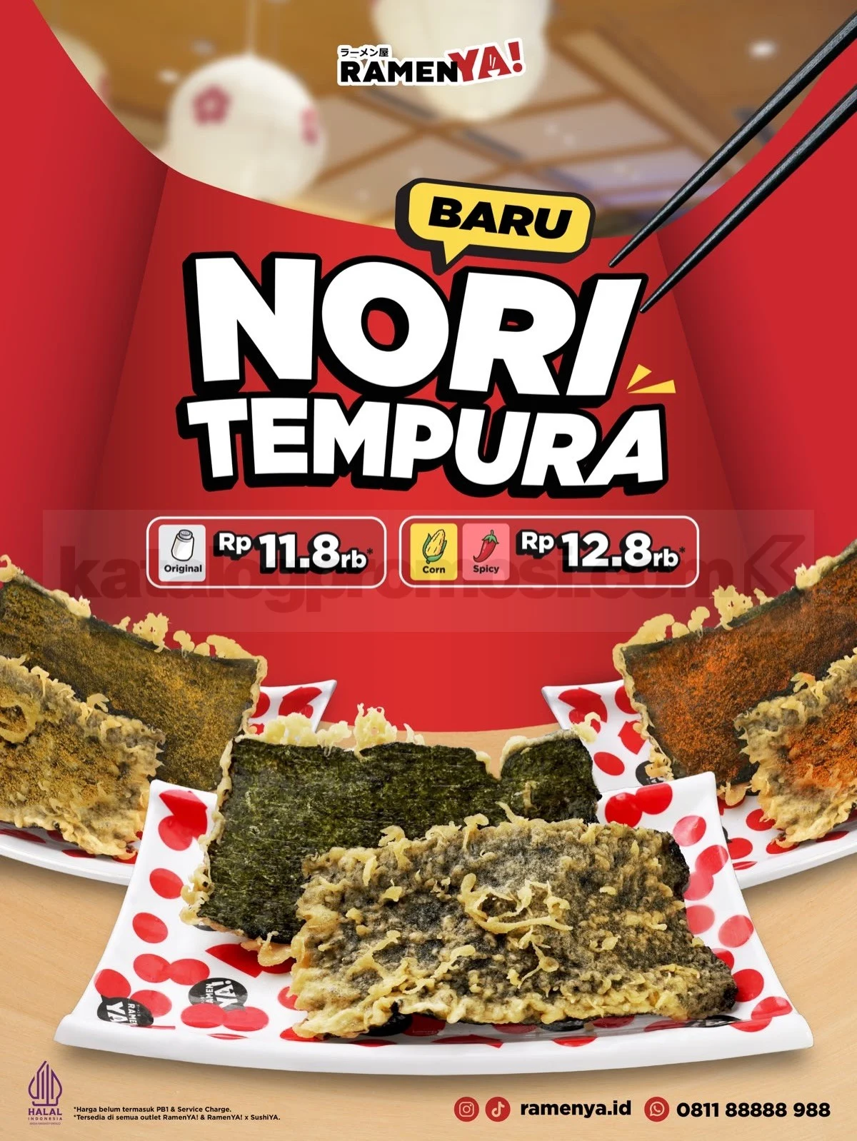 RamenYA! Hadirkan Nori Tempura Crispy, Mulai Rp 11.800