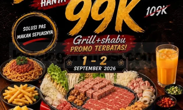 sakabe buffet all you can eat rp99rb 1 2 sept 2026