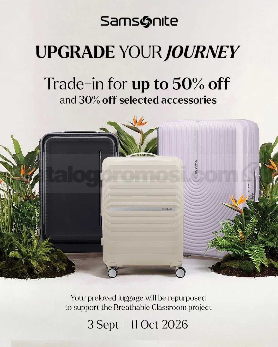 Samsonite Buka Promo Tukar Koper Lama, Ada Diskon Menarik