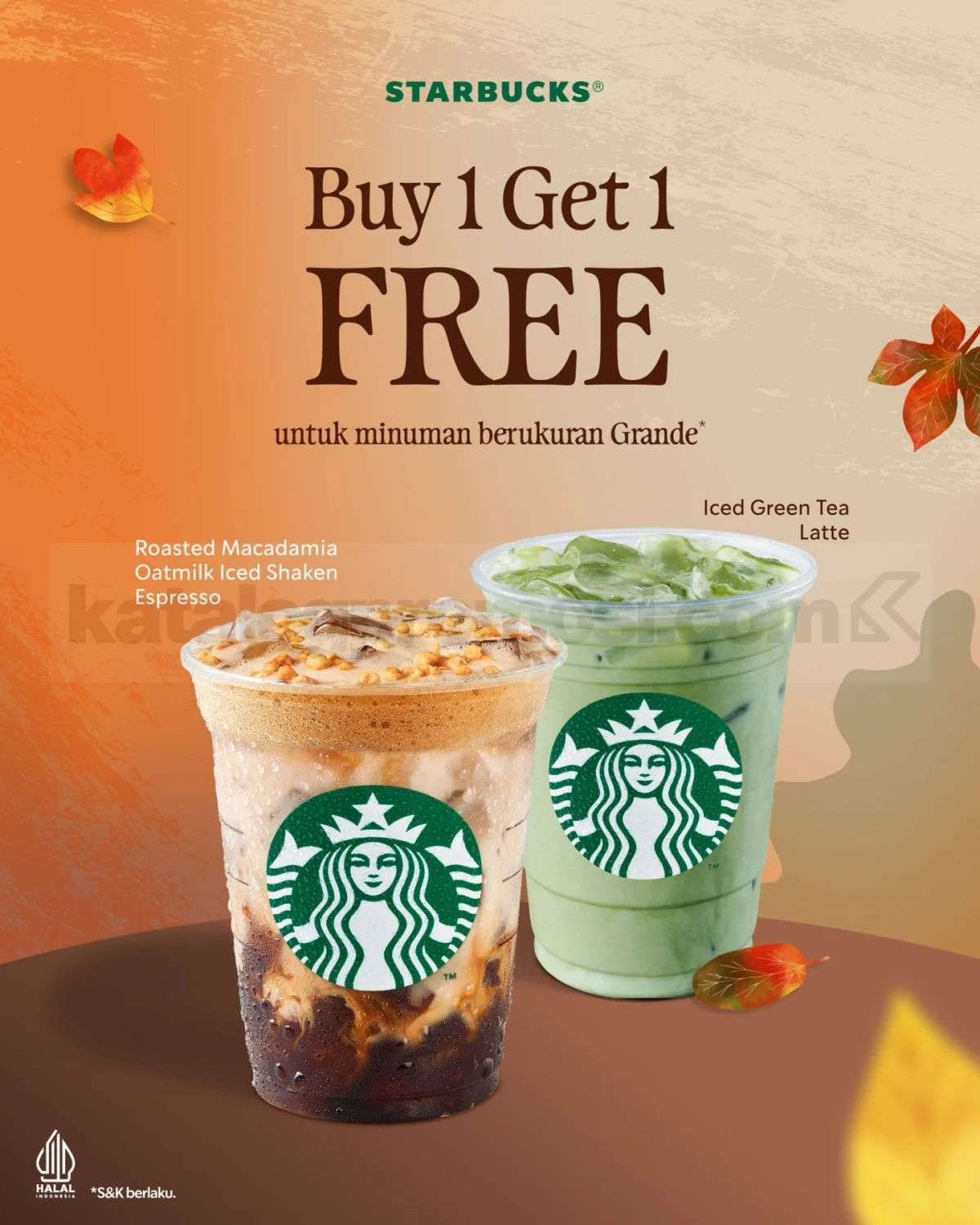Starbucks: Beli 1 Gratis 1 Minuman Grande untuk Member