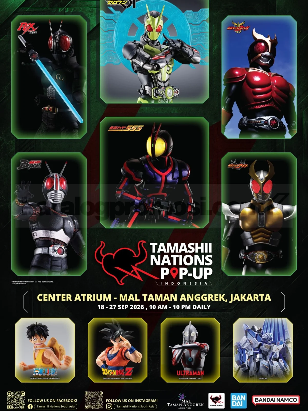 Tamashii Nations Pop Up Jakarta Hadir di Mal Taman Anggrek September 2026