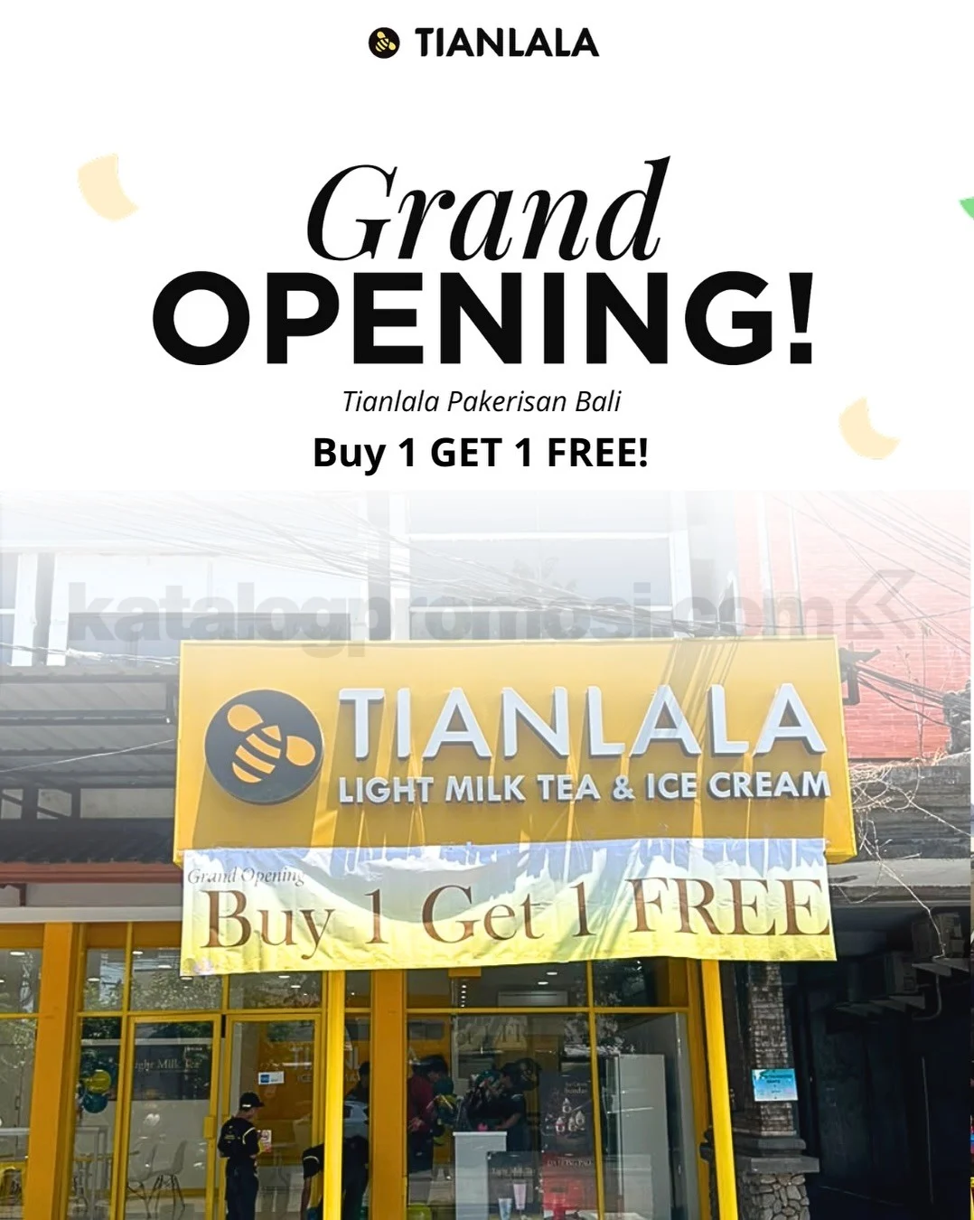 Tianlala Pakerisan Bali: Grand Opening Buy 1 Get 1 Spesial