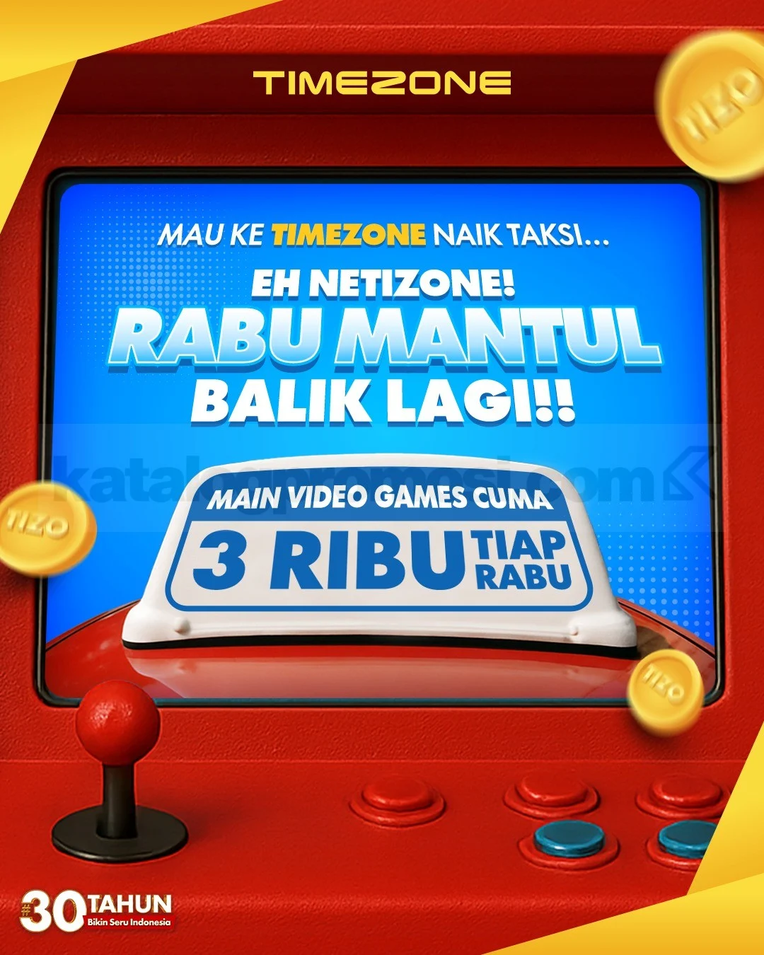 Timezone: Rabu Seru Main Game Cuma Rp3.000!