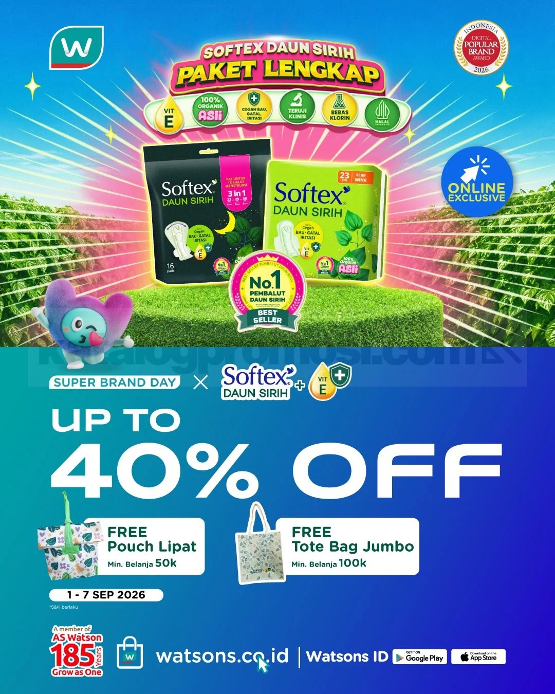 Watsons Super Brand Day: Diskon Gede 70% untuk Beauty Ceria!