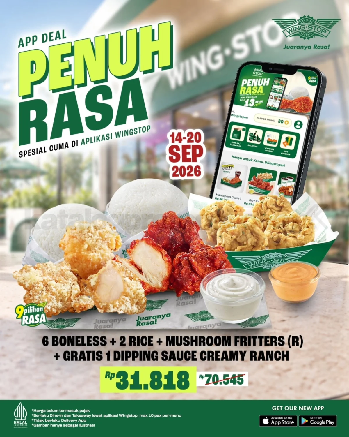 Wingstop Paket Penuh Rasa: Nikmati Lezatnya Mulai Rp13.636