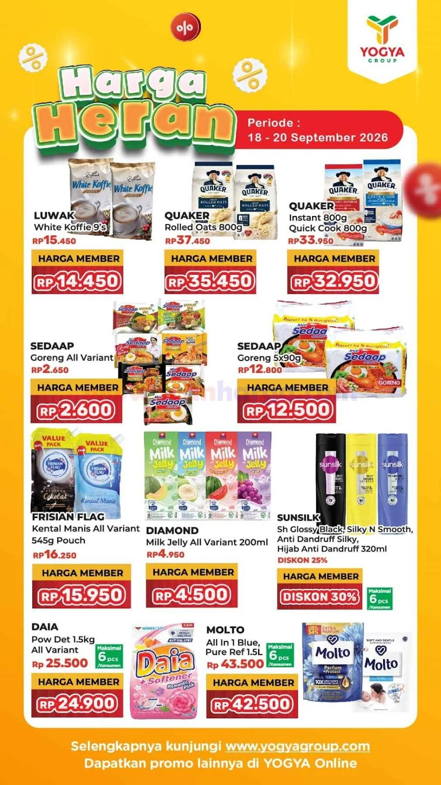 Yogya Tawarkan Promo Akhir Pekan 18-20 September 2026