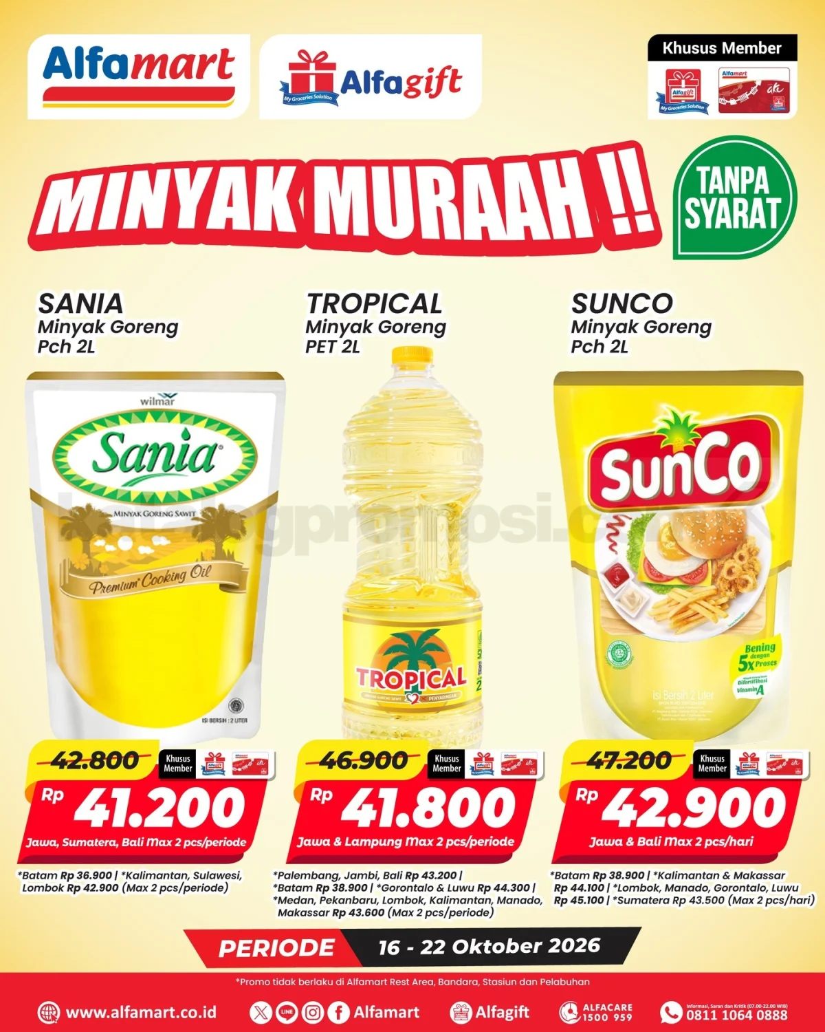 Alfamart Gelar Promo Minyak Goreng Murah 16-22 Oktober 2026