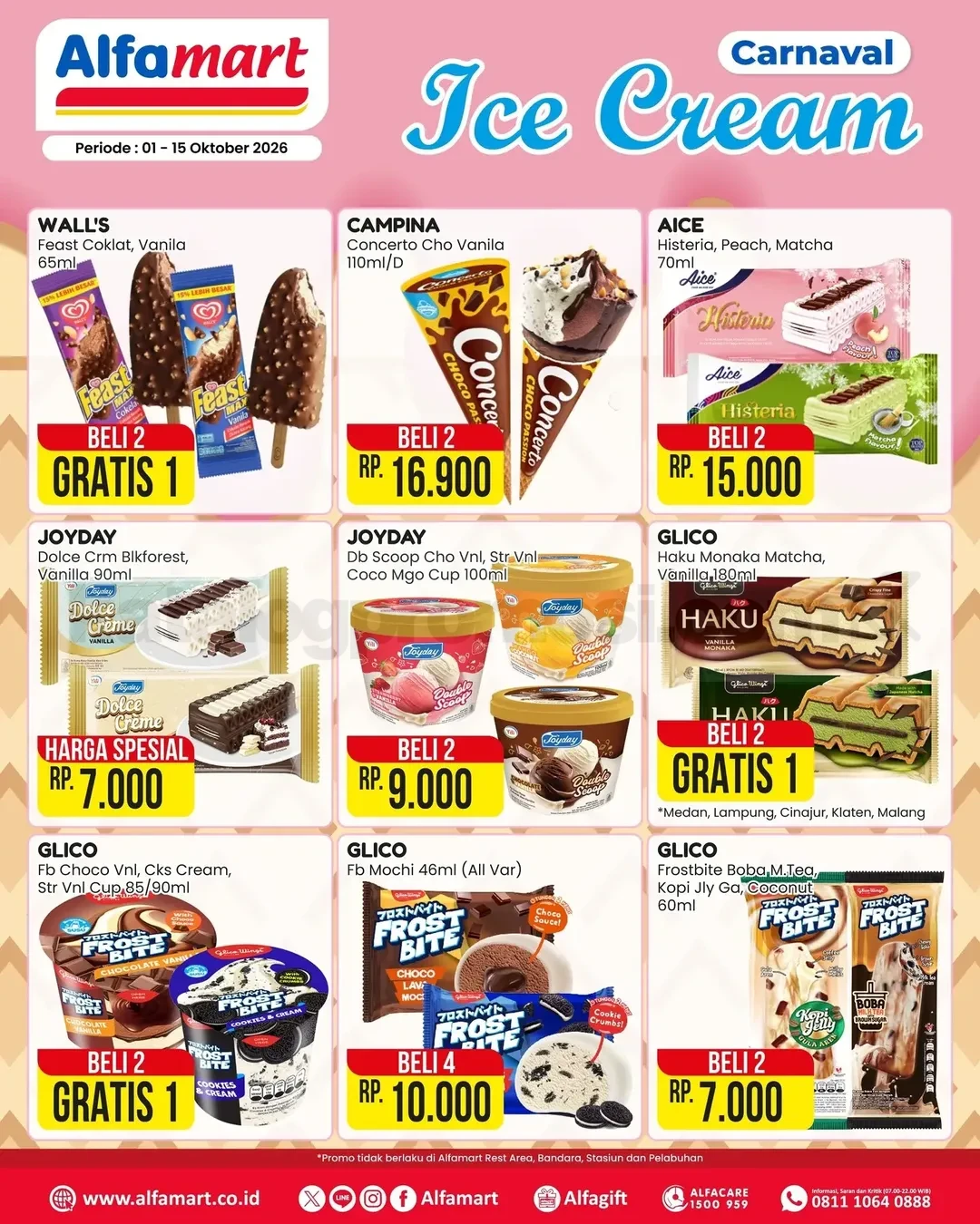 Alfamart Hadirkan Carnaval Es Krim Manis & Dingin Oktober 2026