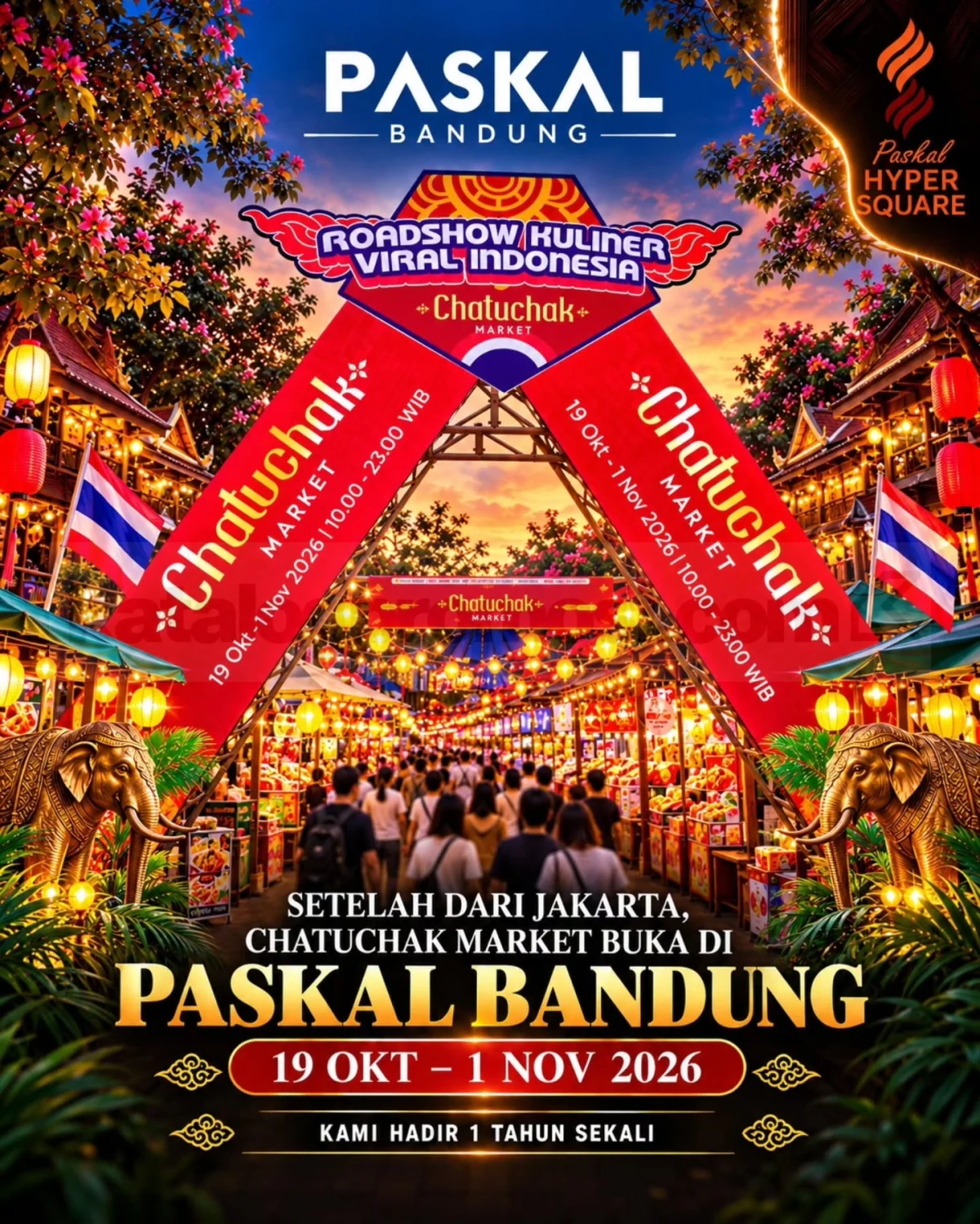 Bandung Hadirkan Chatuchak Market di Paskal Hyper Square 2026