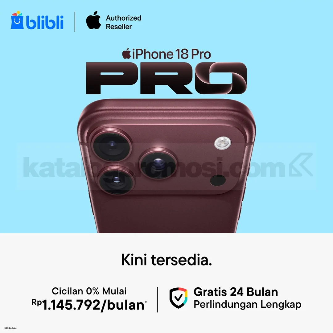 Blibli: iPhone 18 Pro Cicilan 0% & Diskon Gede!