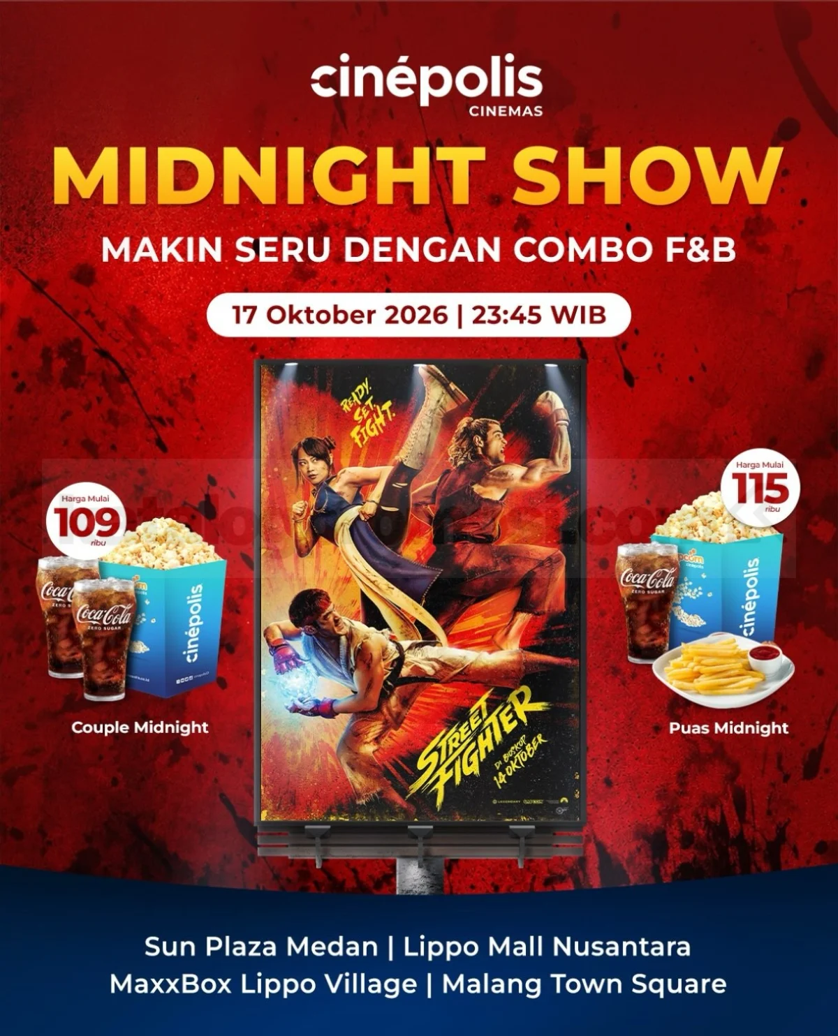 Cinépolis Hadirkan Midnight Show Street Fighter, Mulai Rp109.000