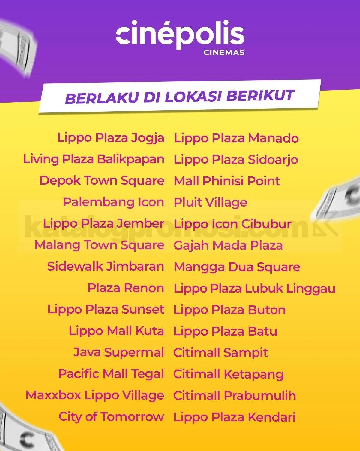 Cinépolis Selasa NOMAT: Nonton Hemat Mulai Rp25.000