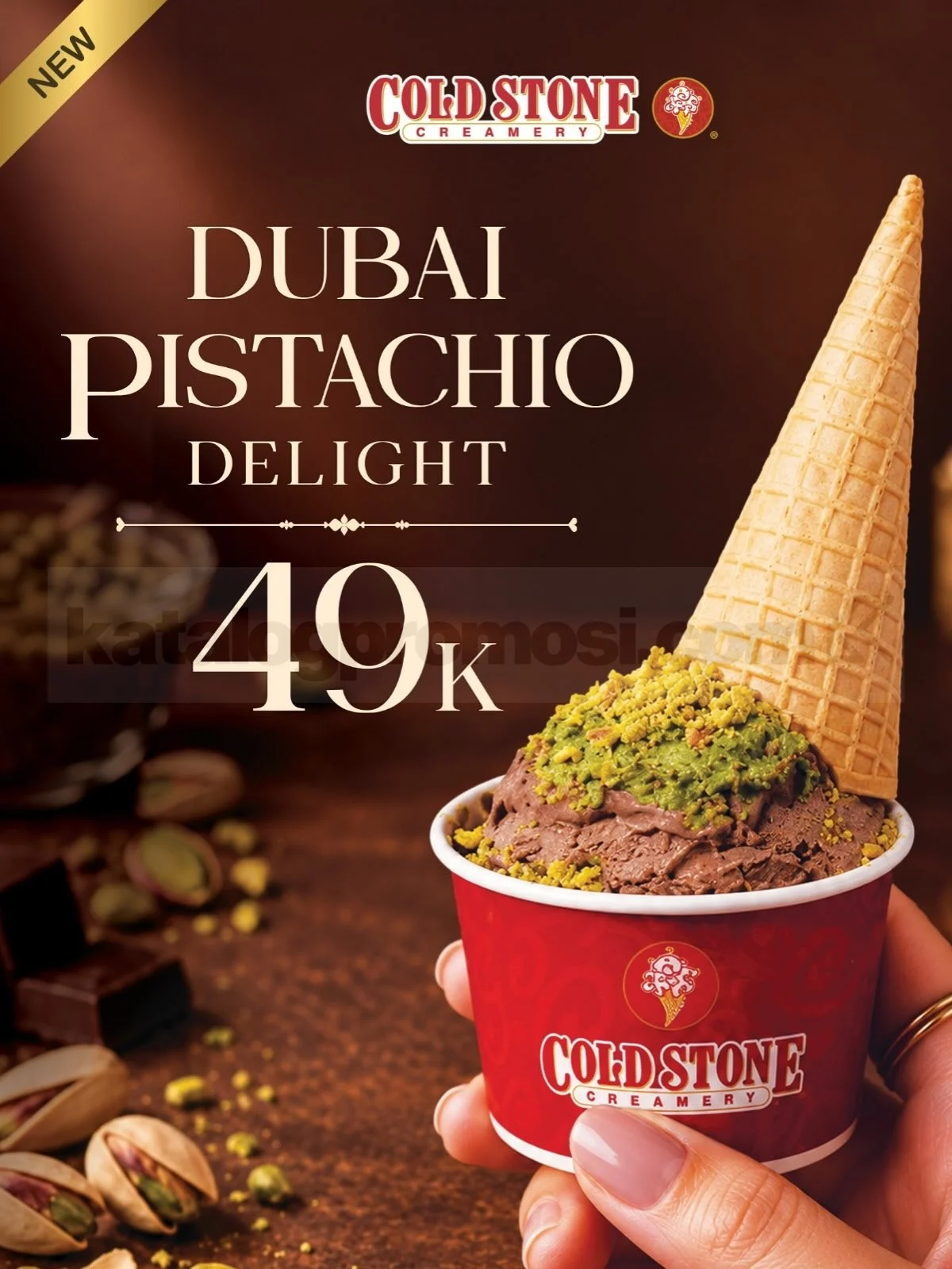 Cold Stone Hadirkan Dubai Pistachio Delight Rp49.000