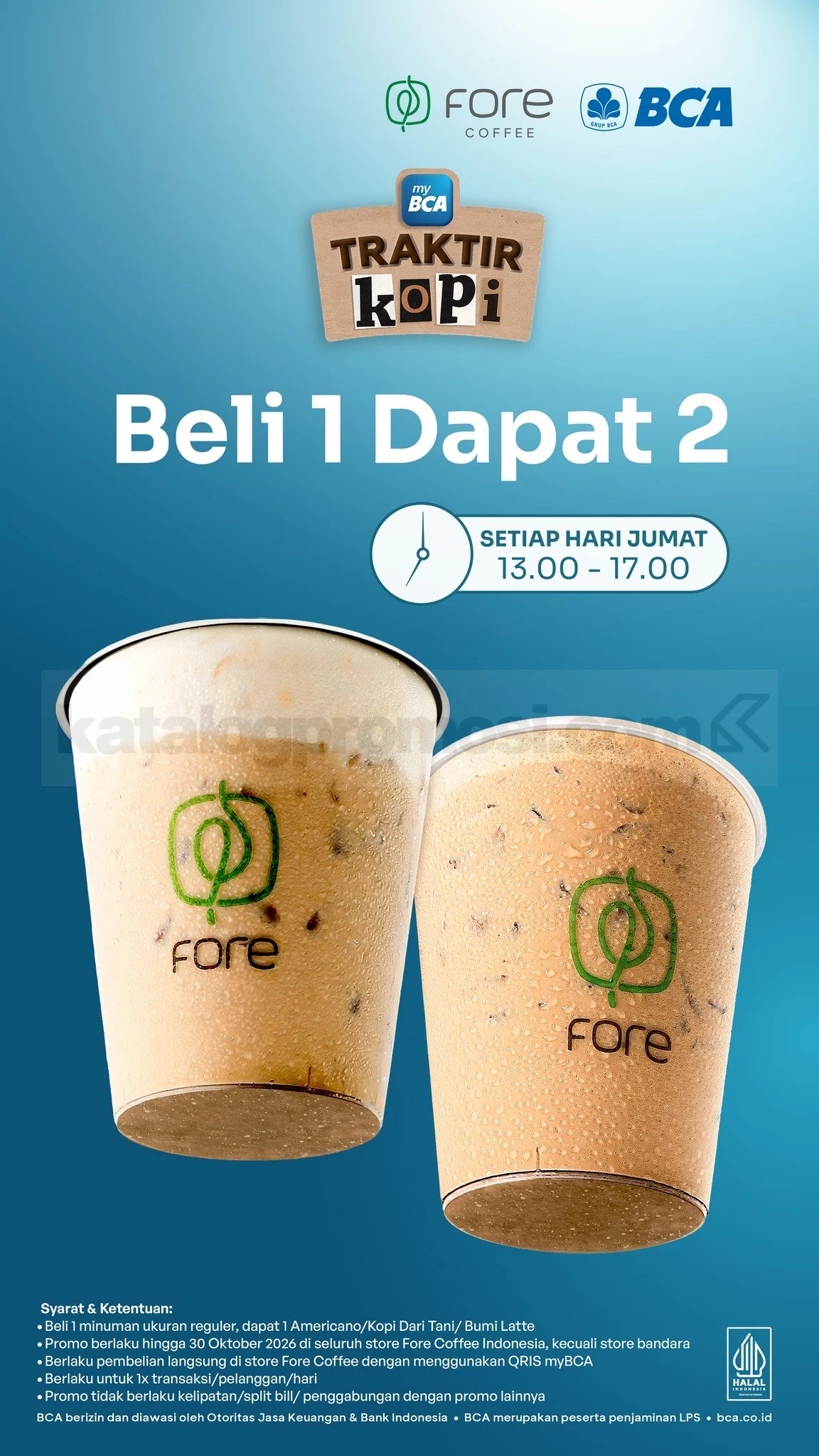 Fore Coffee & BCA: Jumat Hemat Beli 1 Gratis 1 Kopi!
