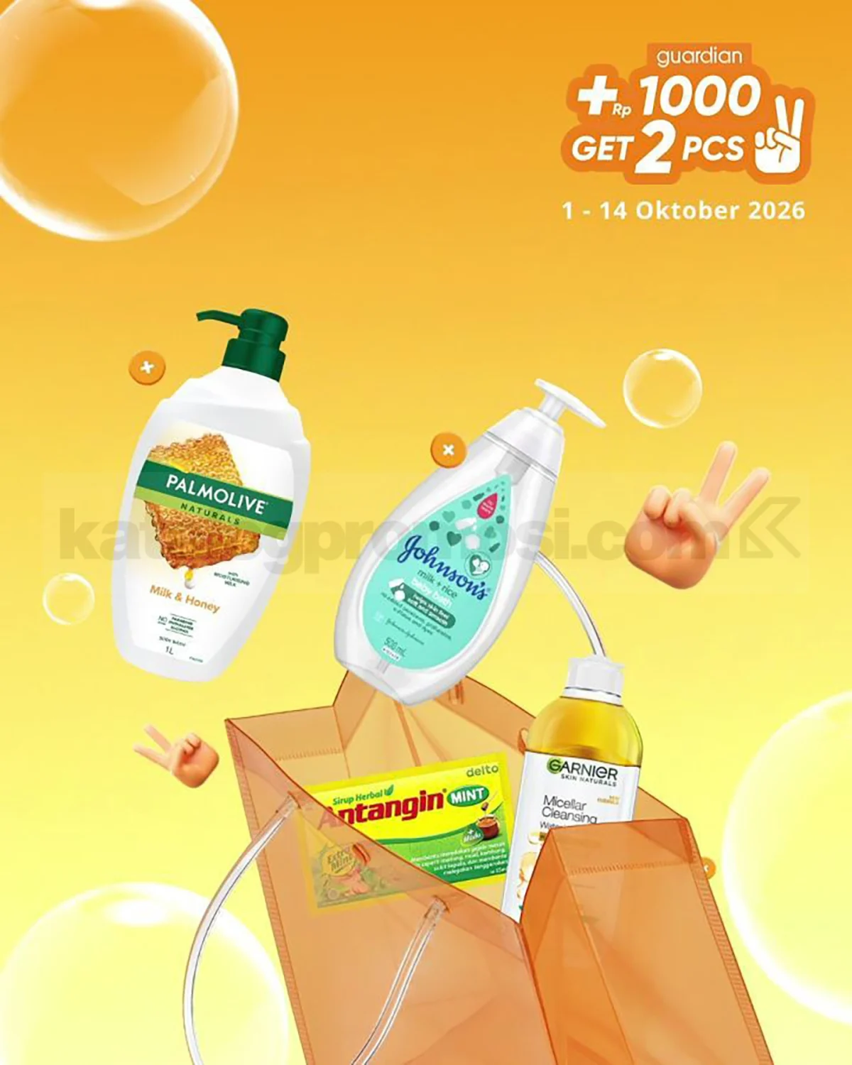 Guardian: Promo Hemat Mingguan, Tambah Rp1.000 Dapat 2 Produk!