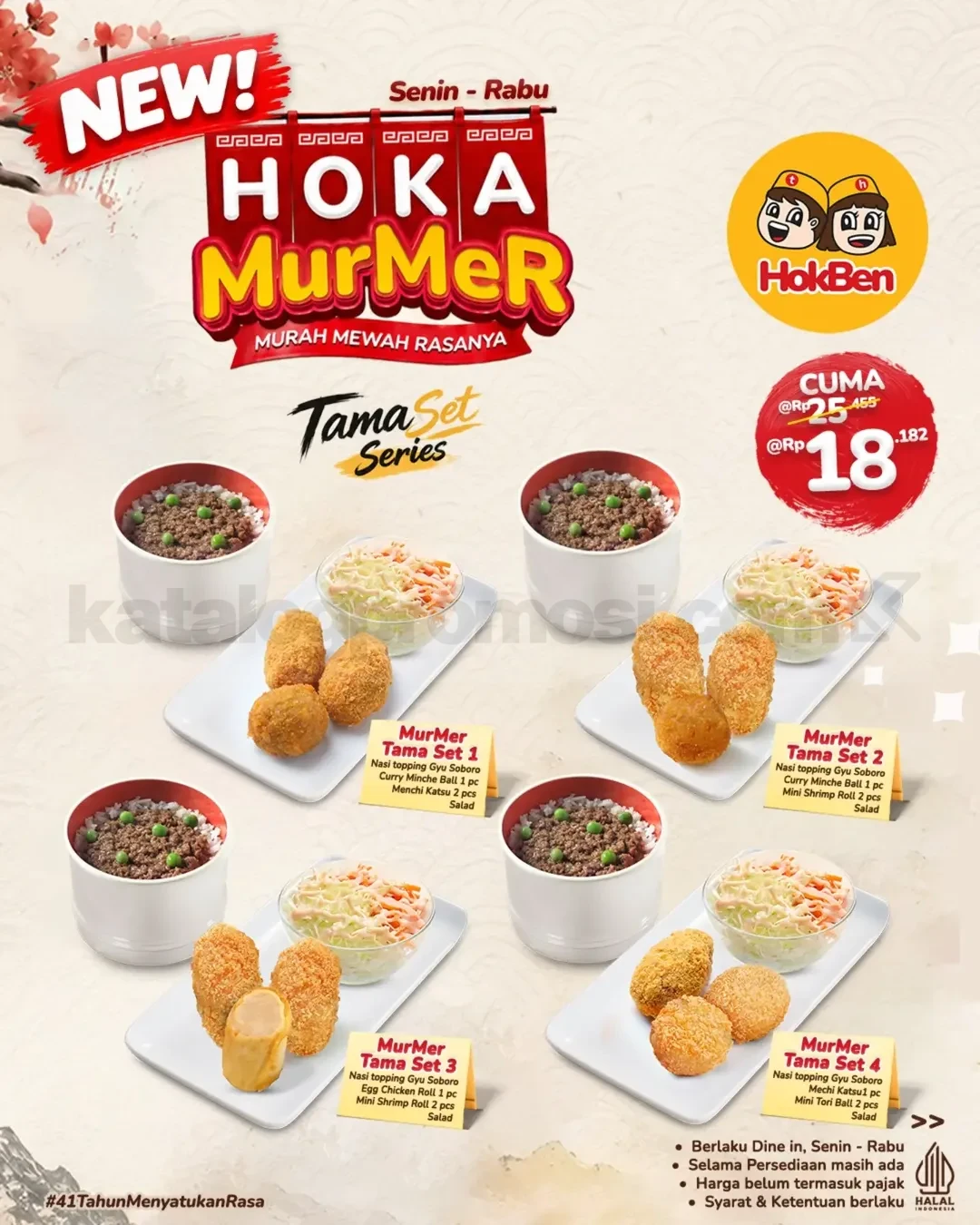HokBen: Set Hemat Rp 18.182, Senin-Rabu!