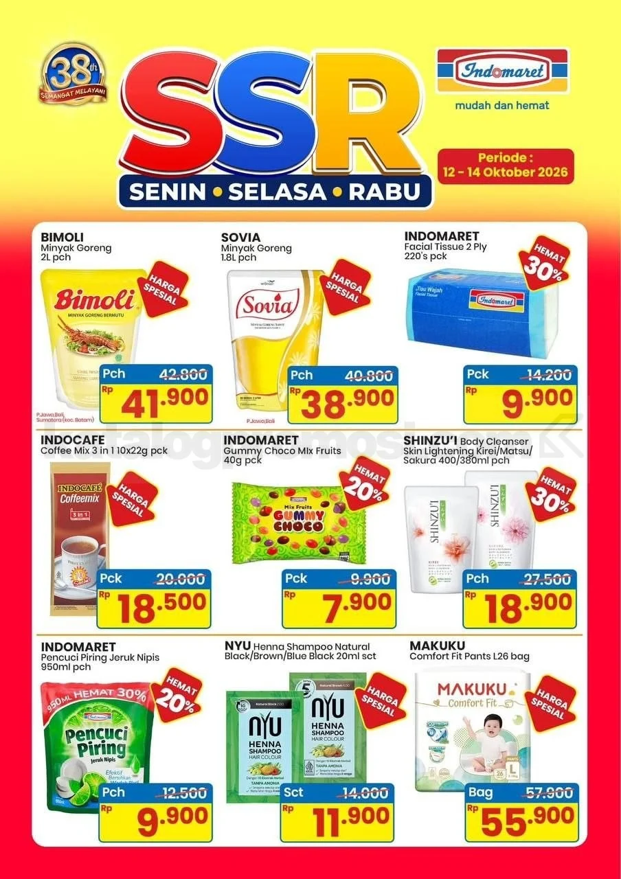 Indomaret Gelar Promo SSR Kebutuhan Dapur 12-14 Oktober 2026