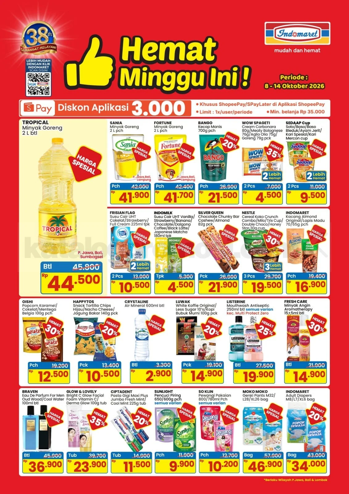 Indomaret: Promo Hemat Bangeet 8-14 Oktober 2026