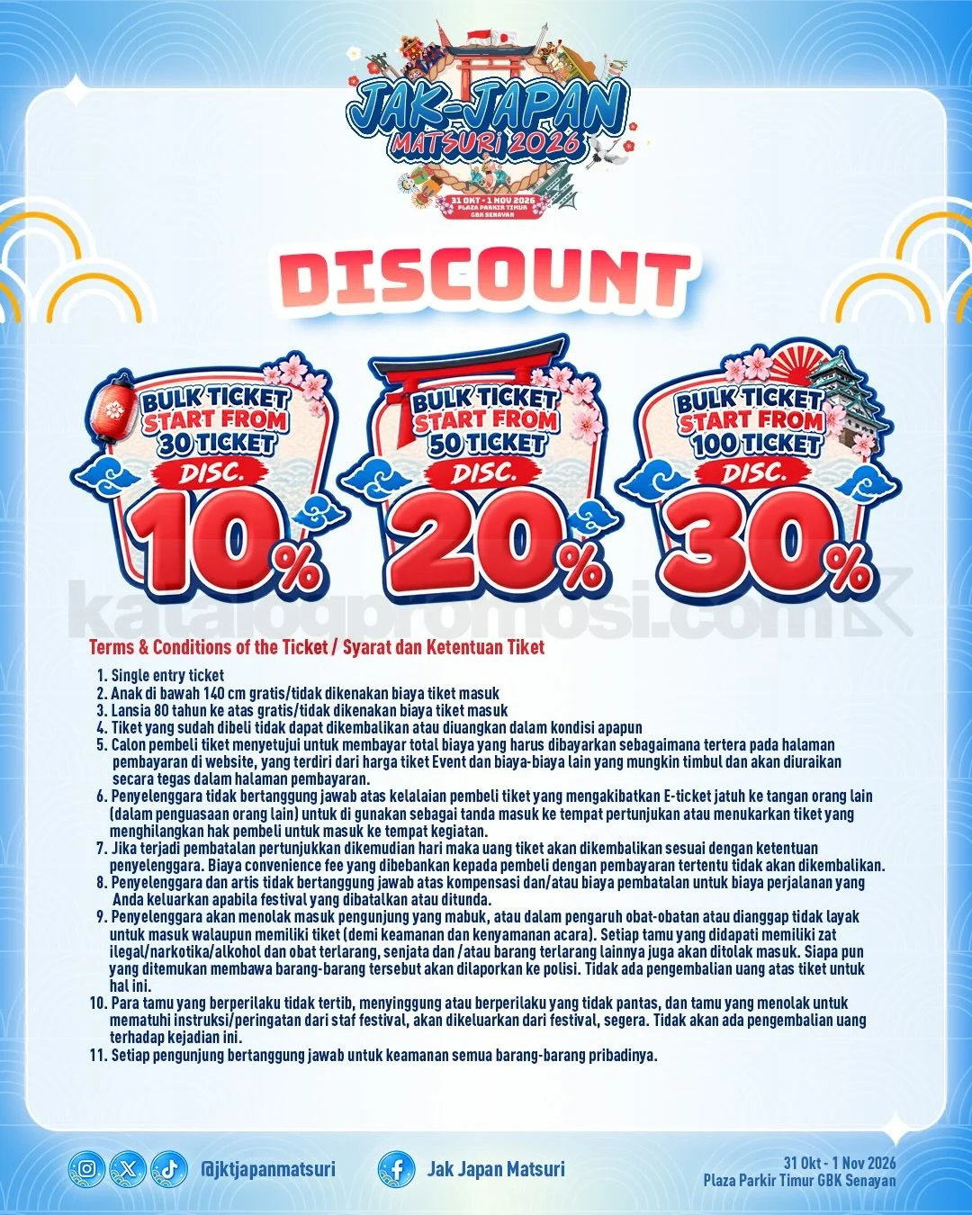 Jak Japan Matsuri 2026: Festival Budaya Jepang di GBK, Tiket Mulai Rp 50.000