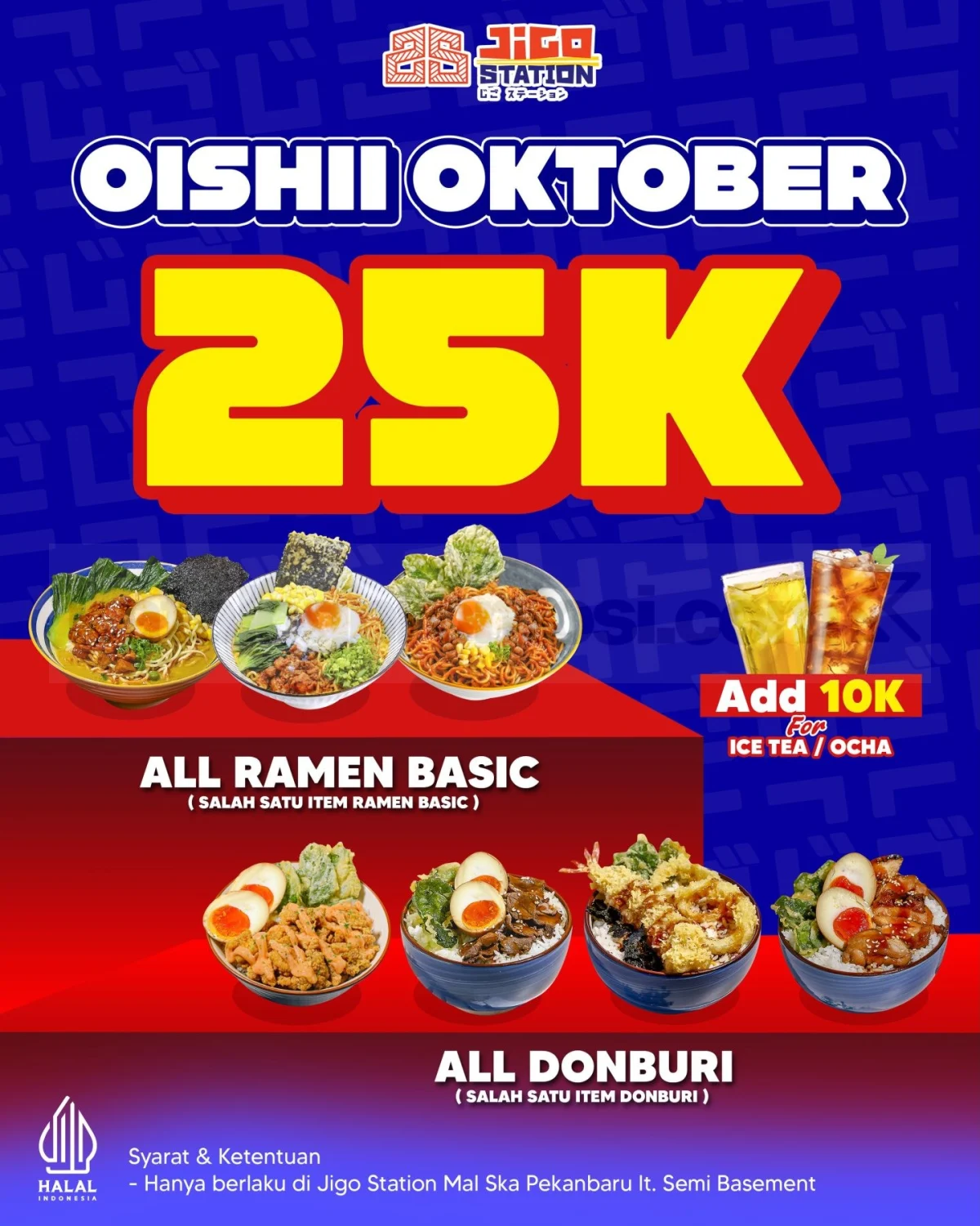 Jigo Station Pekanbaru: Ramen & Donburi Rp25rb Oktober Ini
