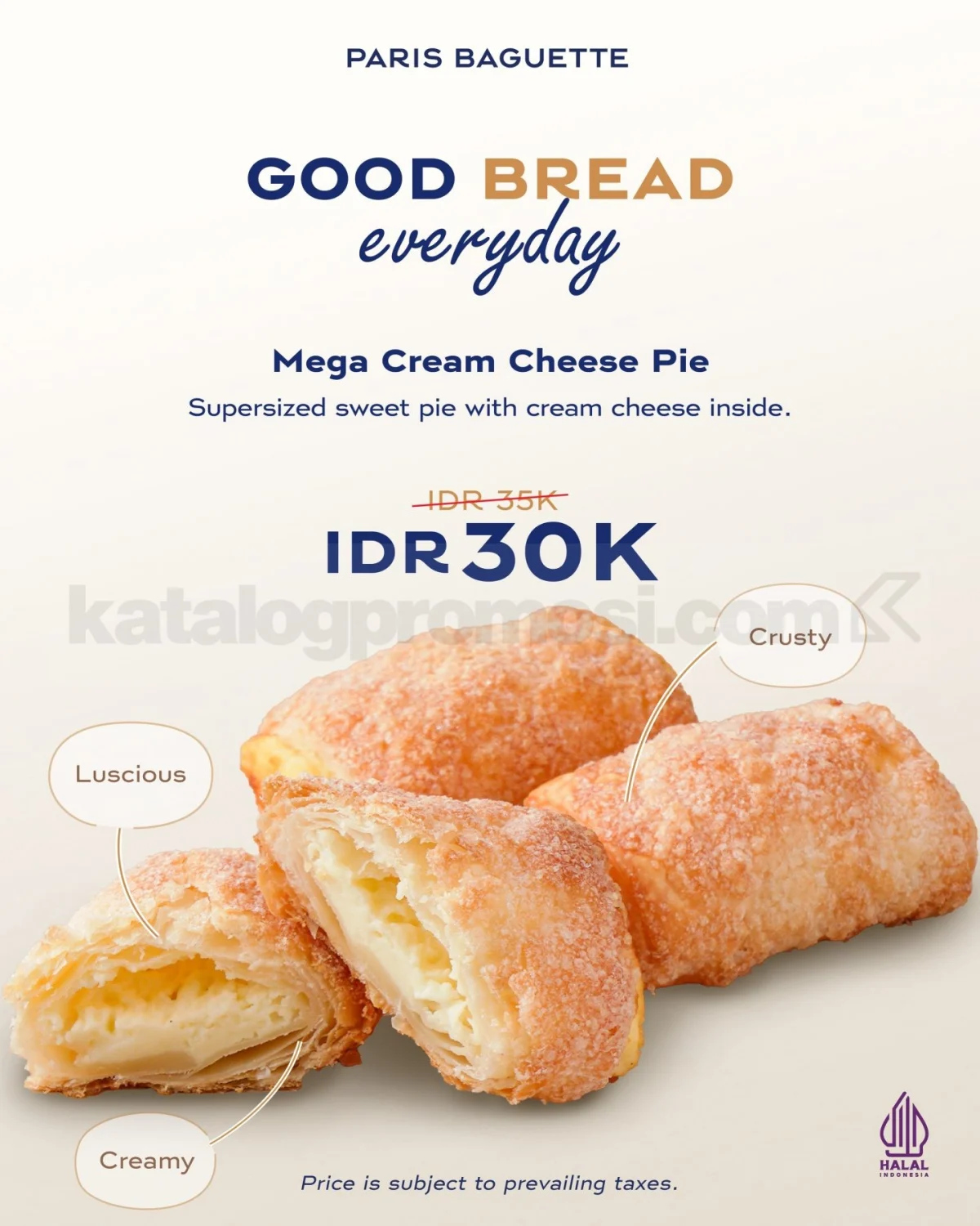 Paris Baguette Tawarkan Mega Cream Cheese Pie Rp30.000 di Oktober 2026