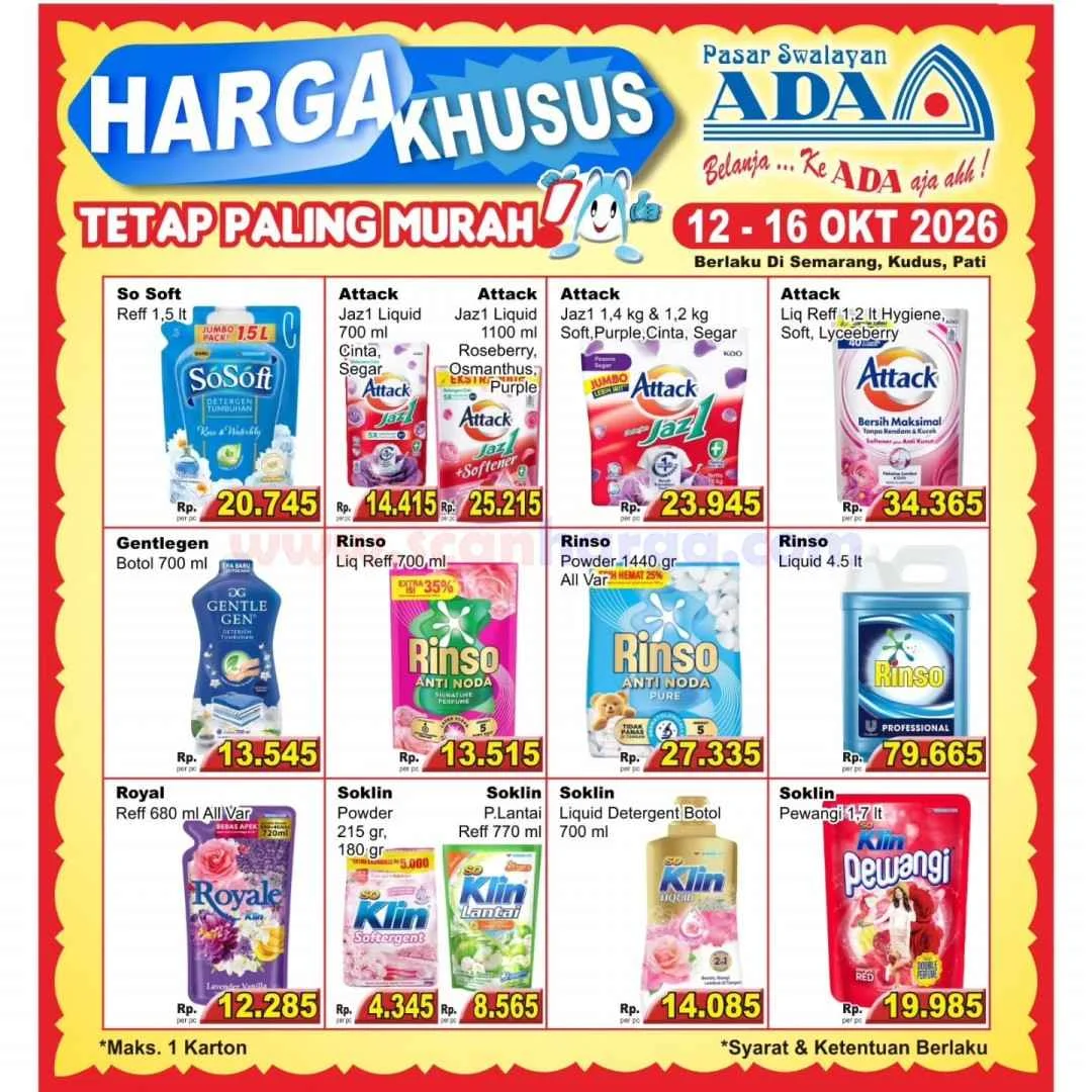 Promo Ada Swalayan: Harga Spesial Weekday 12-16 Okt 2026
