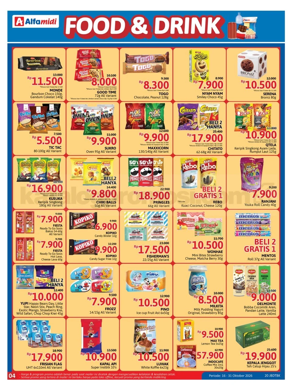 Promo Alfamidi: Diskon & B1G1, 16-31 Okt 2026!