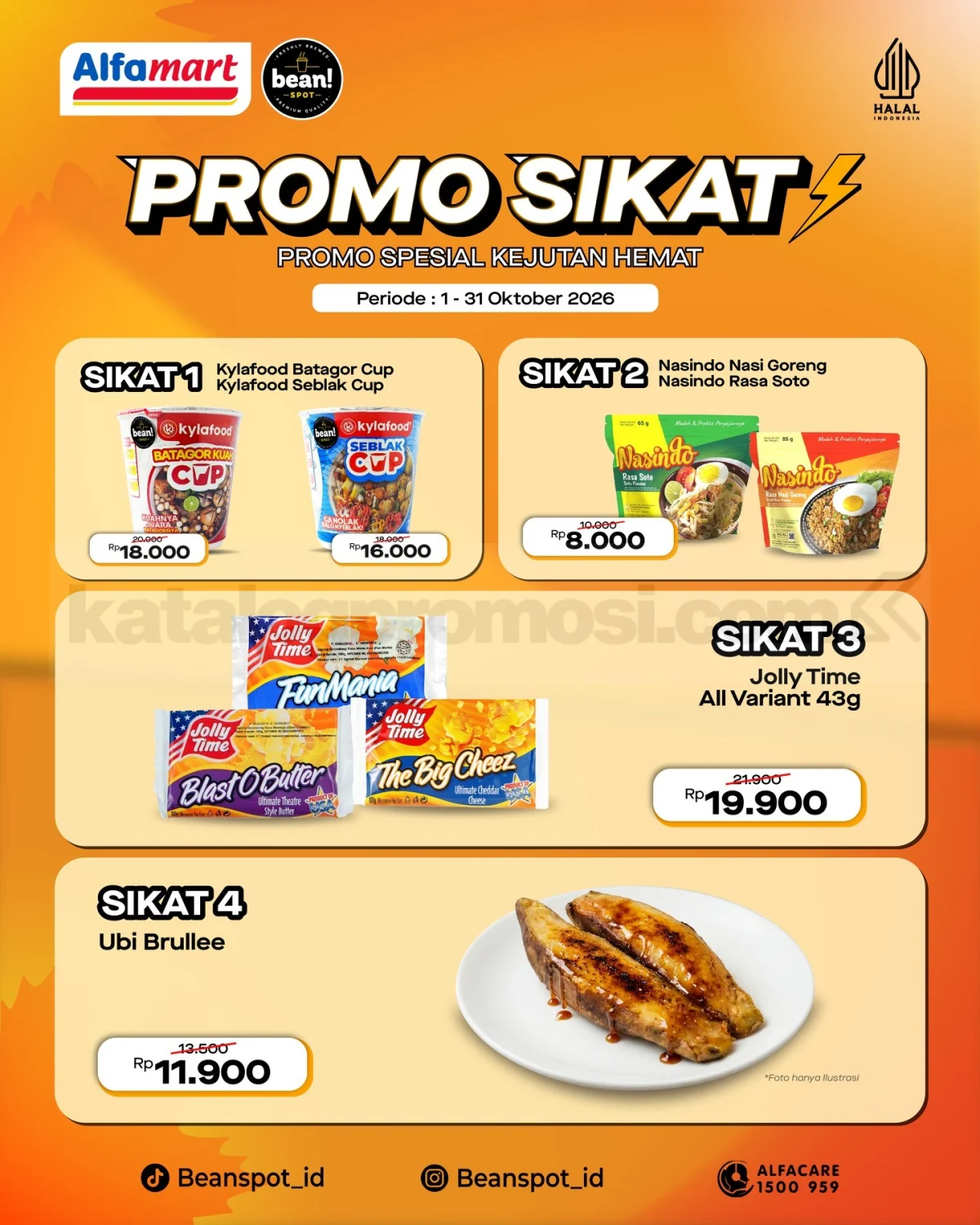 Promo Bean Spot Alfamart: Menu SIKAT Mulai Rp8.000 Oktober 2026