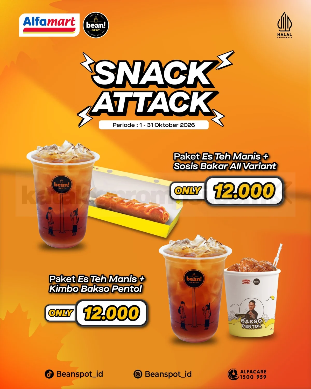 Promo Bean Spot Snack Attack: Camilan Hemat Rp12.000 di Alfamart