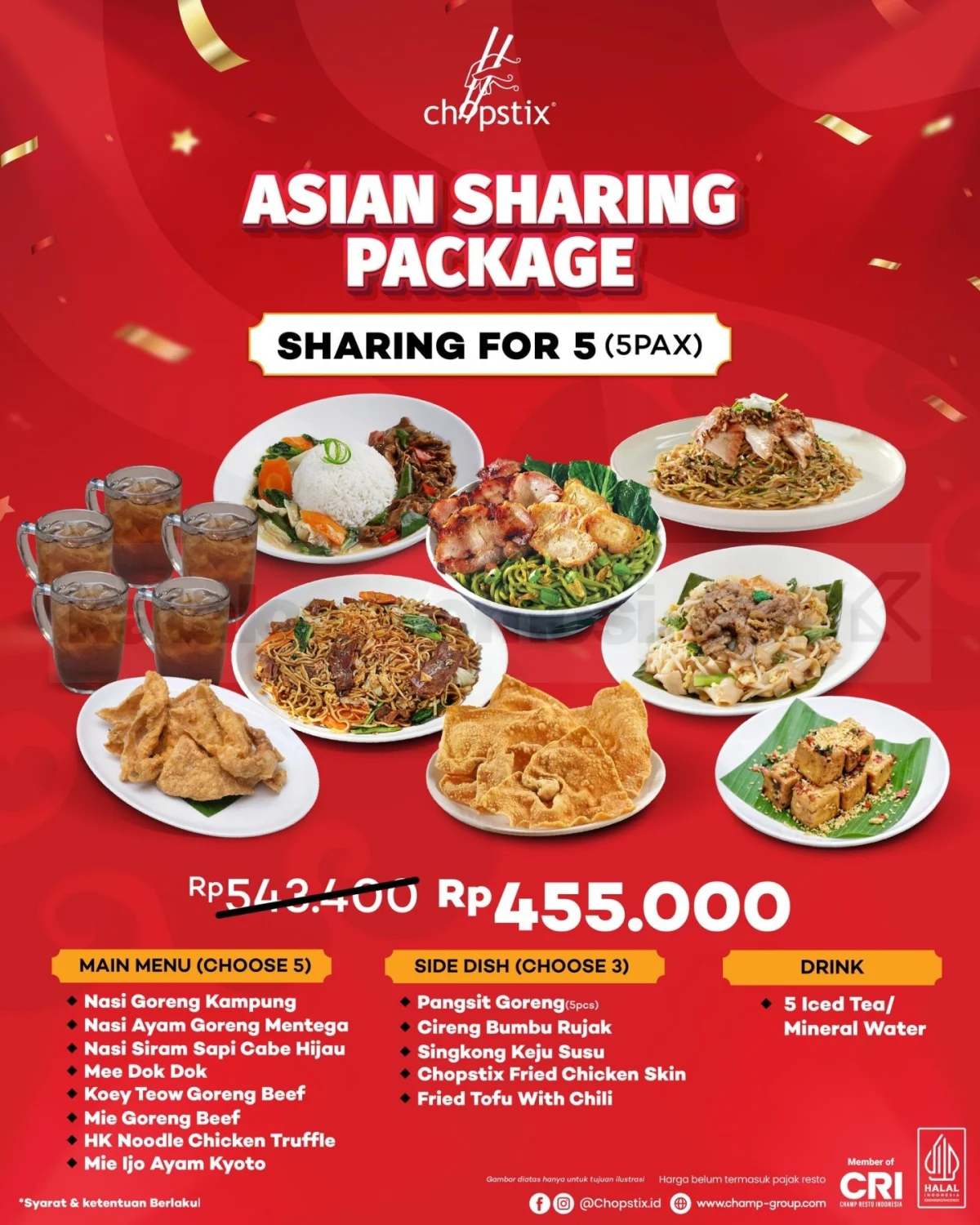 Promo Chopstix: Paket Makan Ramean Hemat Mulai Rp245.000