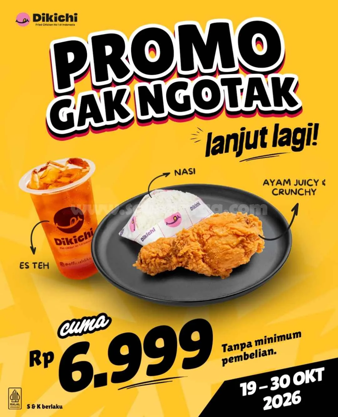 Promo Dikichi: Ayam Hemat Rp6.999 di Mojokerto, Oktober 2026