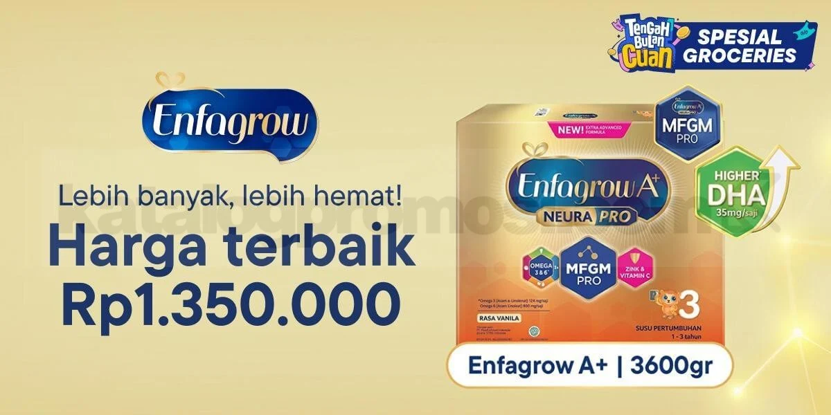 Promo Enfagrow A+ 3: Susu Anak Hemat di Blibli Oktober 2026