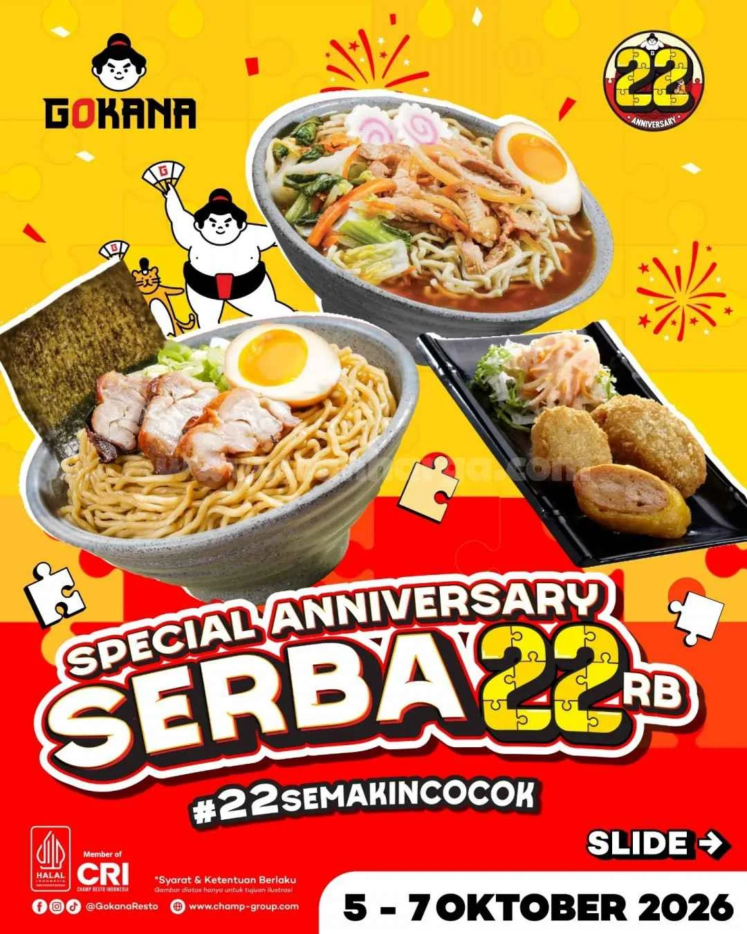 Promo Gokana Anniversary: Nikmati Paket Hemat Rp 22.000!
