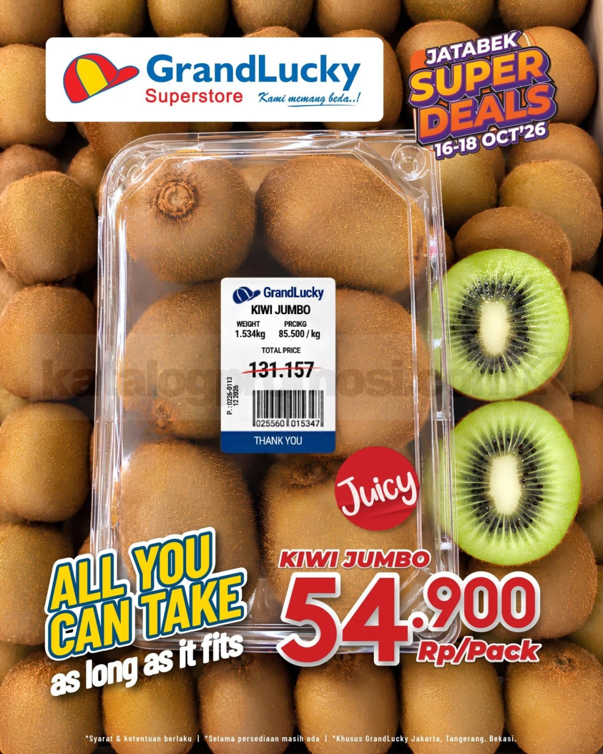 Promo Grand Lucky JSM: Belanja Hemat Akhir Pekan 16-18 Oktober 2026!