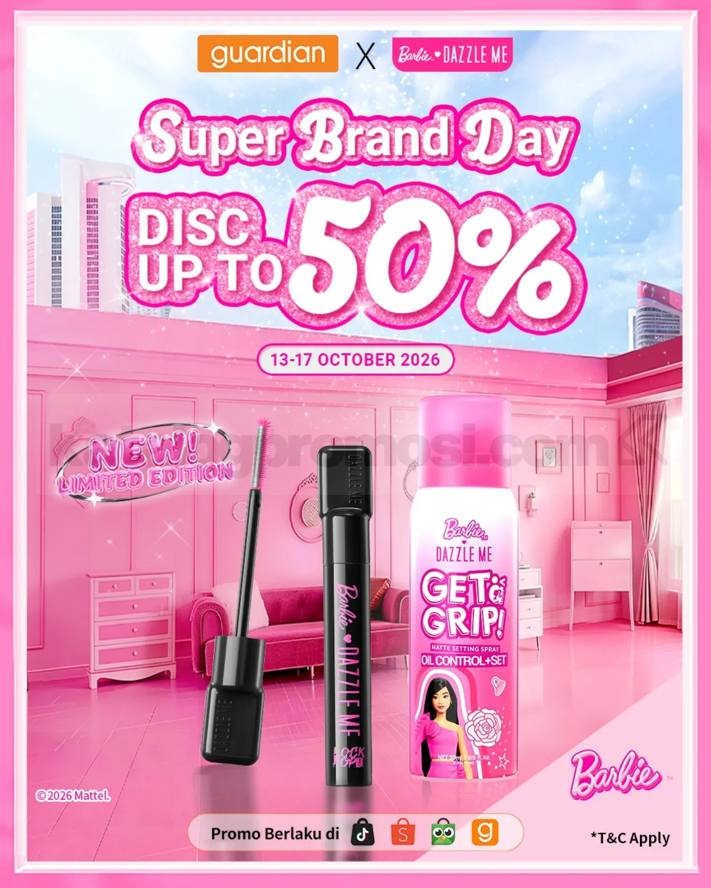 Promo Guardian: Diskon 50% Brand Kecantikan Pilihan!