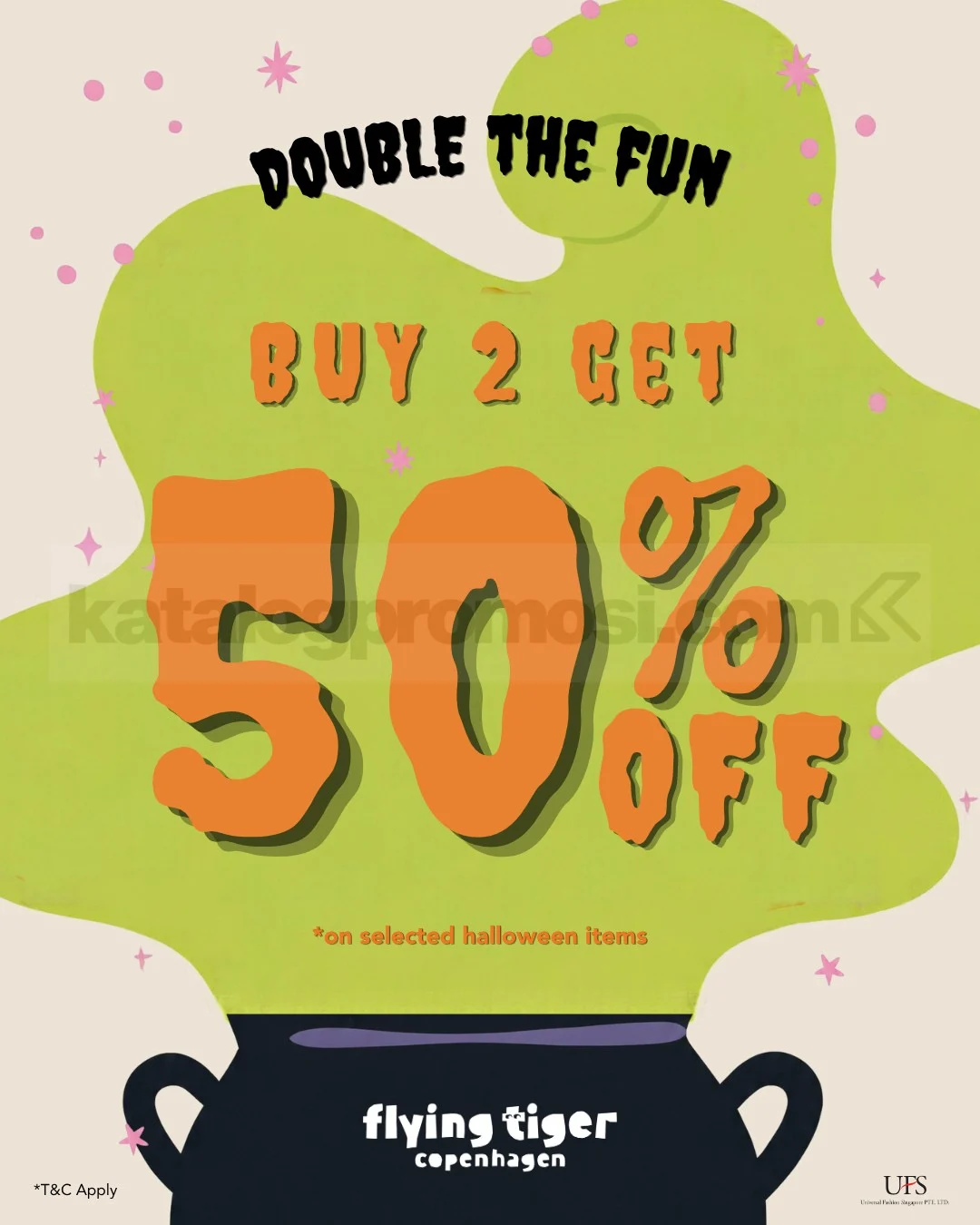 Promo Halloween Flying Tiger: Diskon 50% Beli 2 Item Pilihan