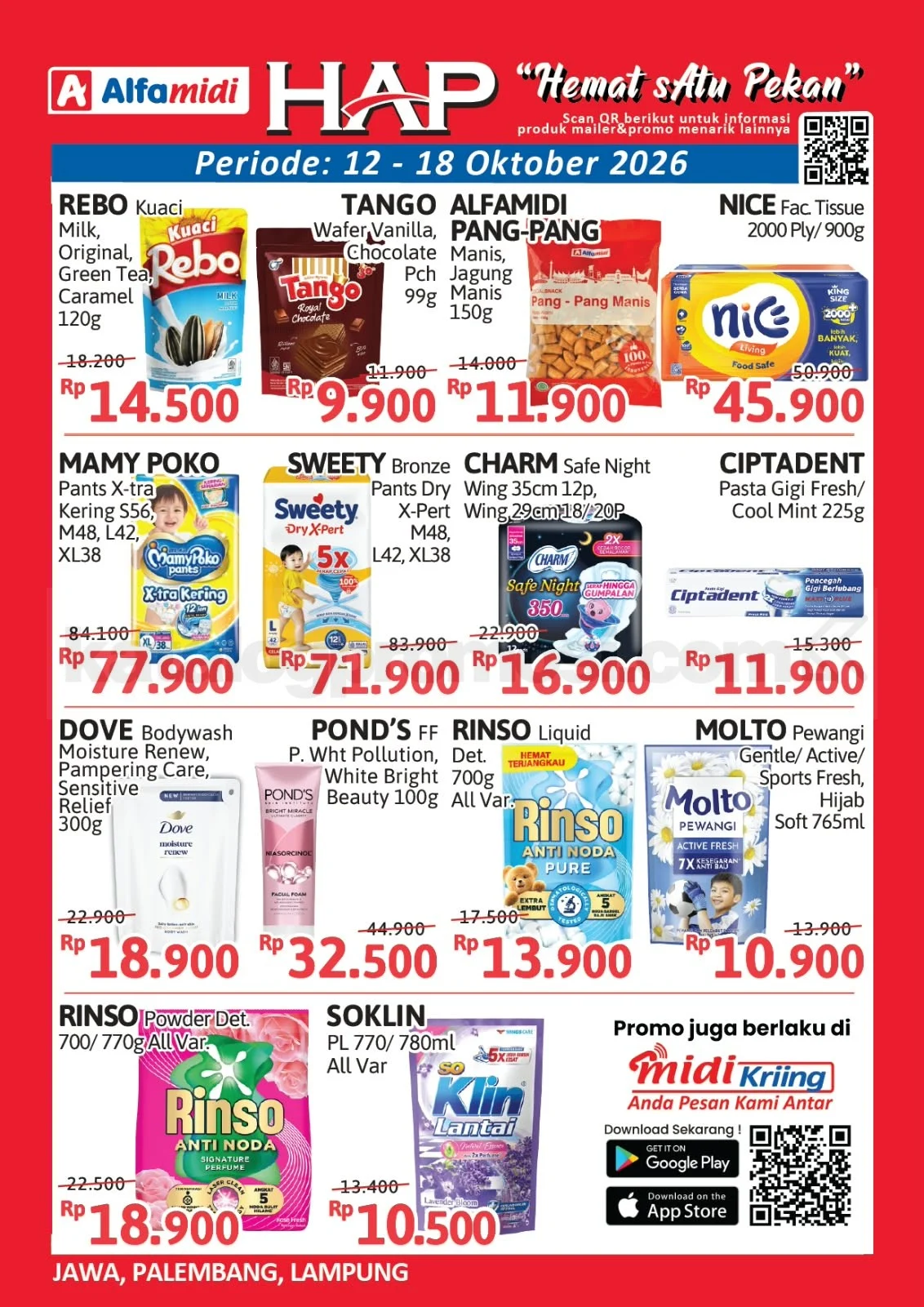 Promo HAP Alfamidi: Hemat Belanja 12-18 Oktober 2026