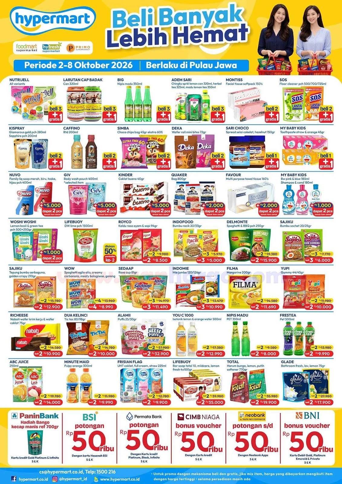 Promo Hypermart Weekday 2-8 Oktober 2026: Diskon Menggiurkan!