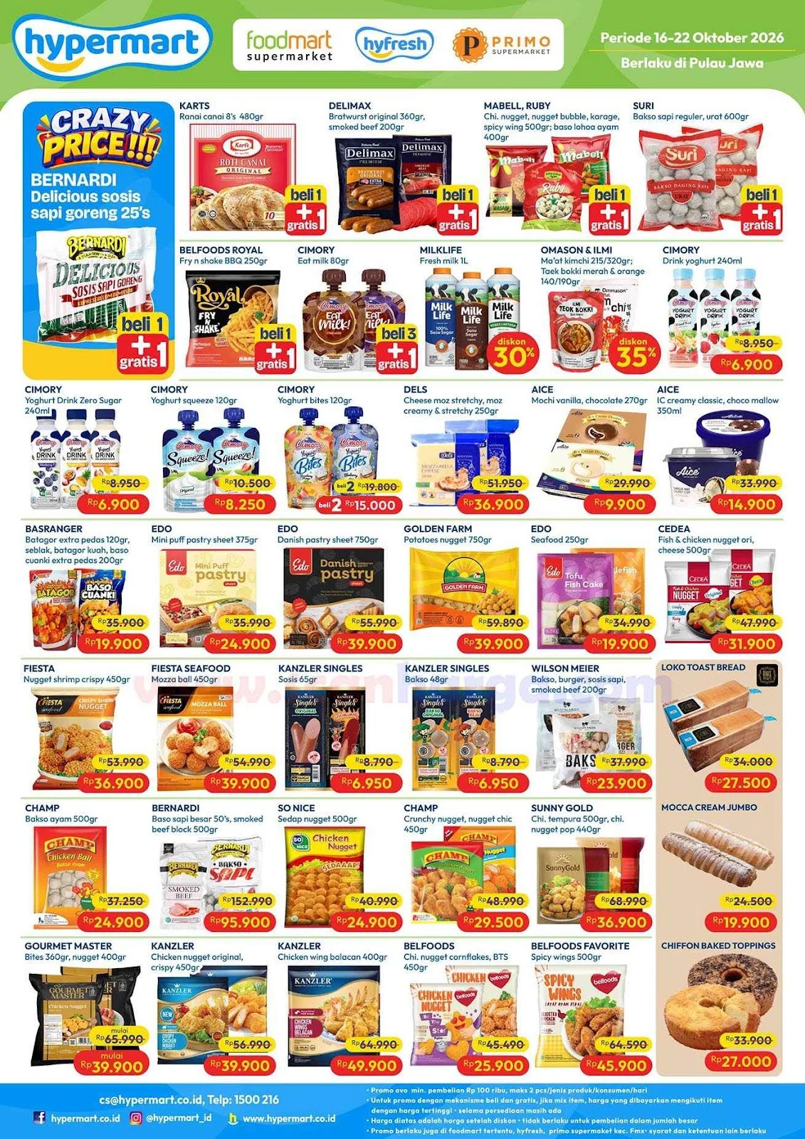 Promo Hypermart Weekday: Diskon Heboh 20-22 Oktober 2026