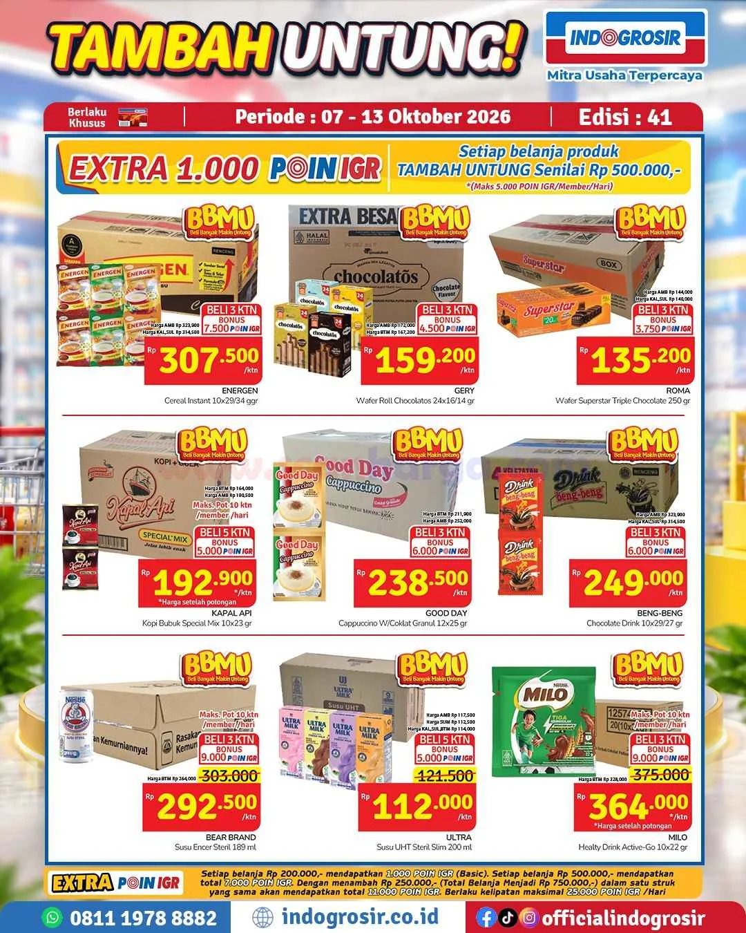 Promo Indogrosir Tambah Untung: Raih Keuntungan Maksimal 7-13 Okt