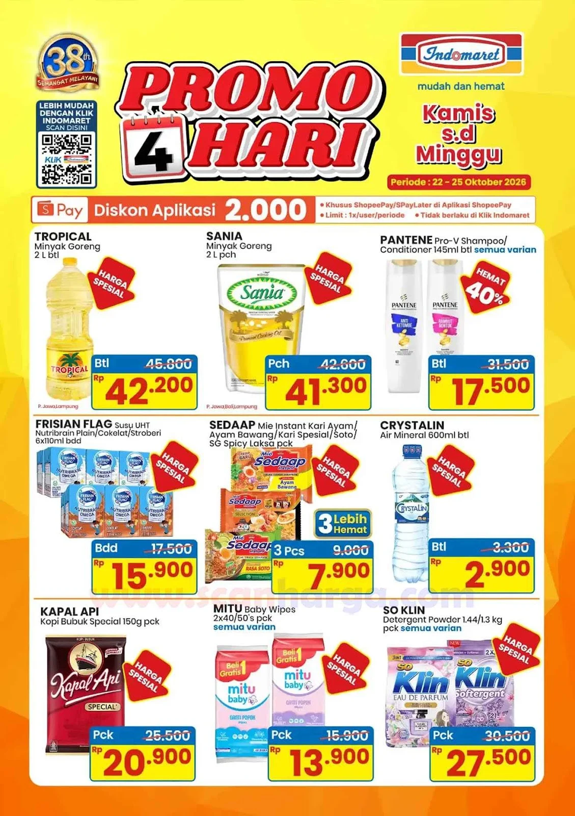 Promo Indomaret 4 Hari: Hemat Kebutuhan 22-25 Oktober 2026
