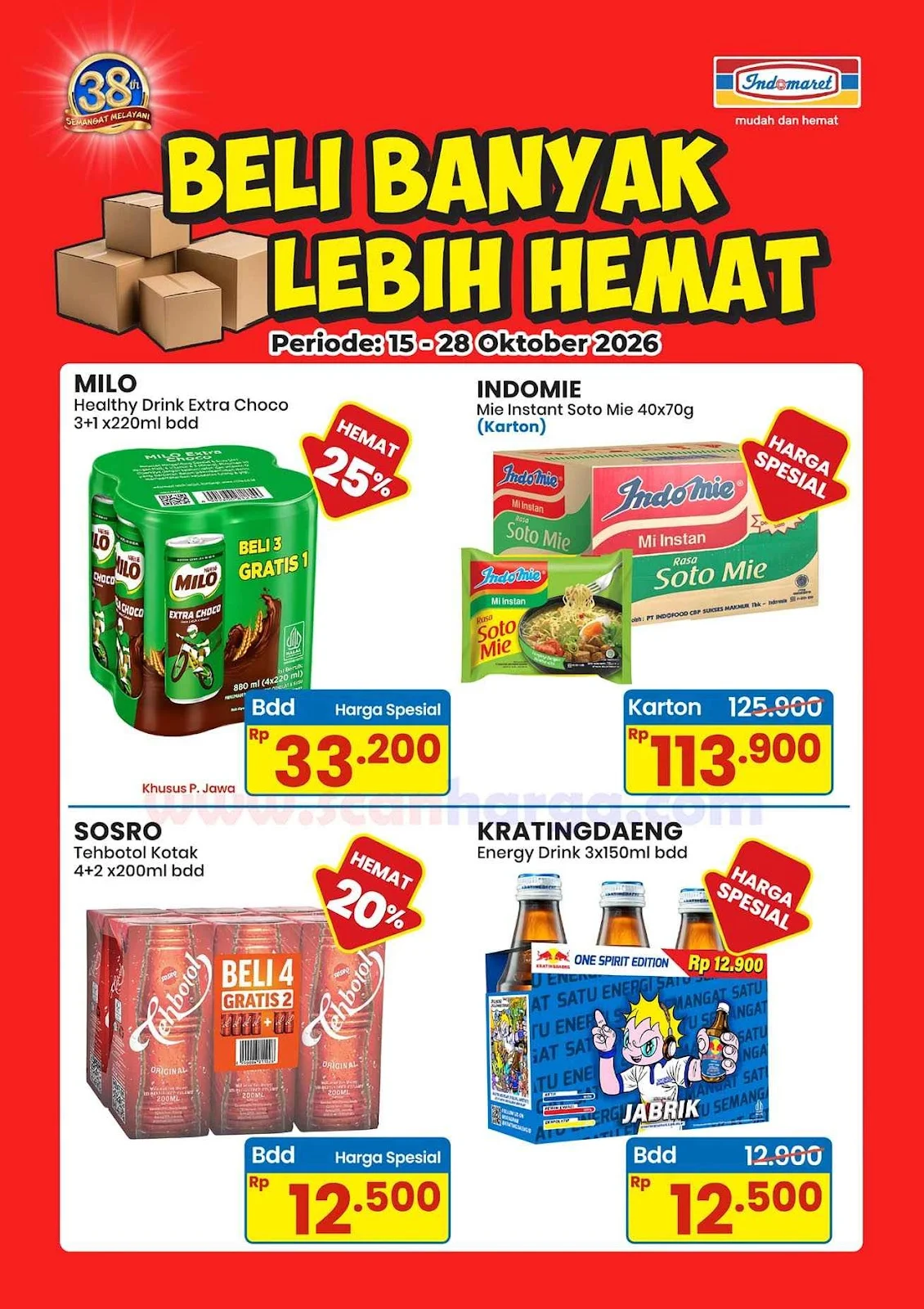 Promo Indomaret: Belanja Banyak Makin Hemat, 15-28 Okt 2026
